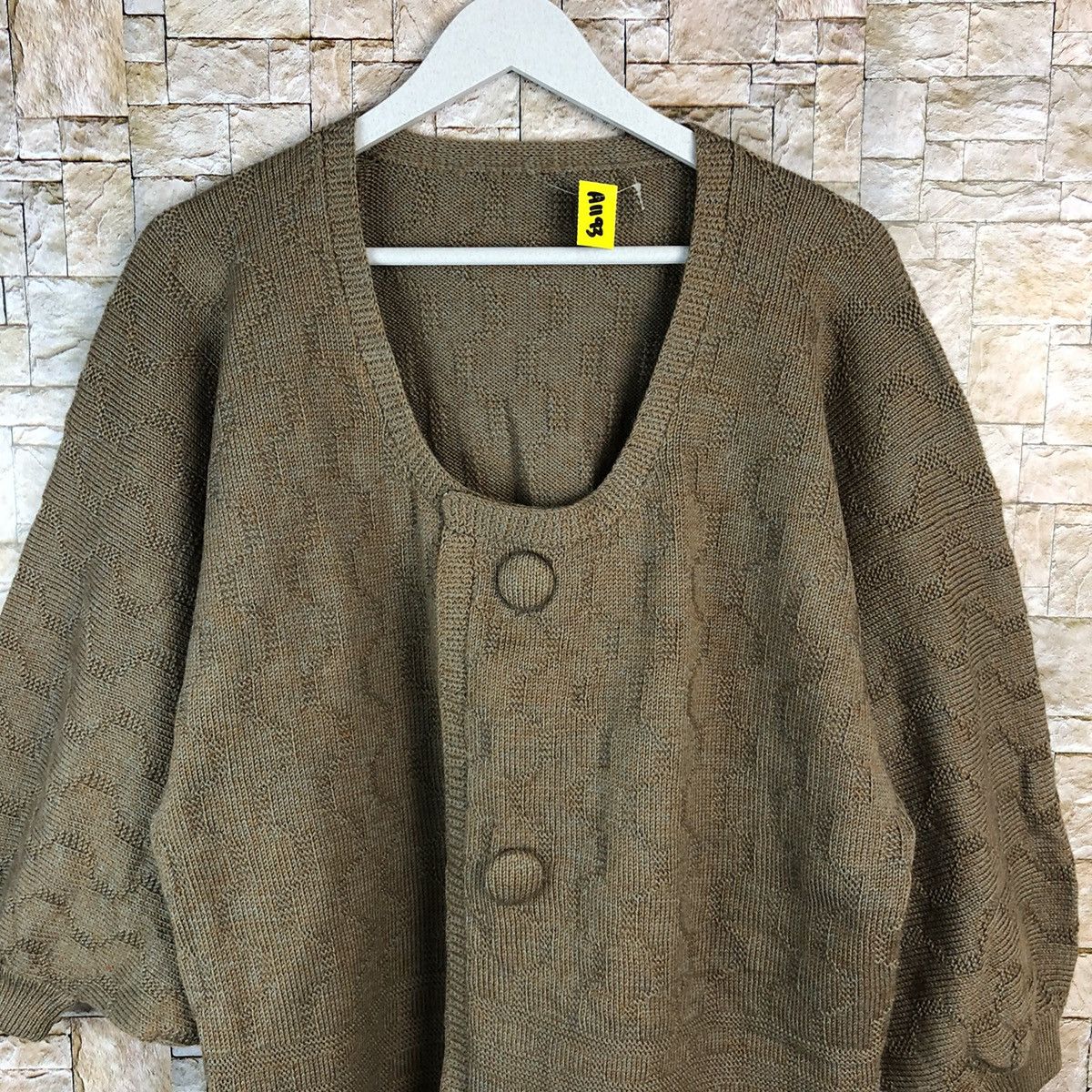 Japanese Brand Japanese Brand Brown Cardigan Knitwear #A1193 Size L / US 10 / IT 46 - 5 Thumbnail