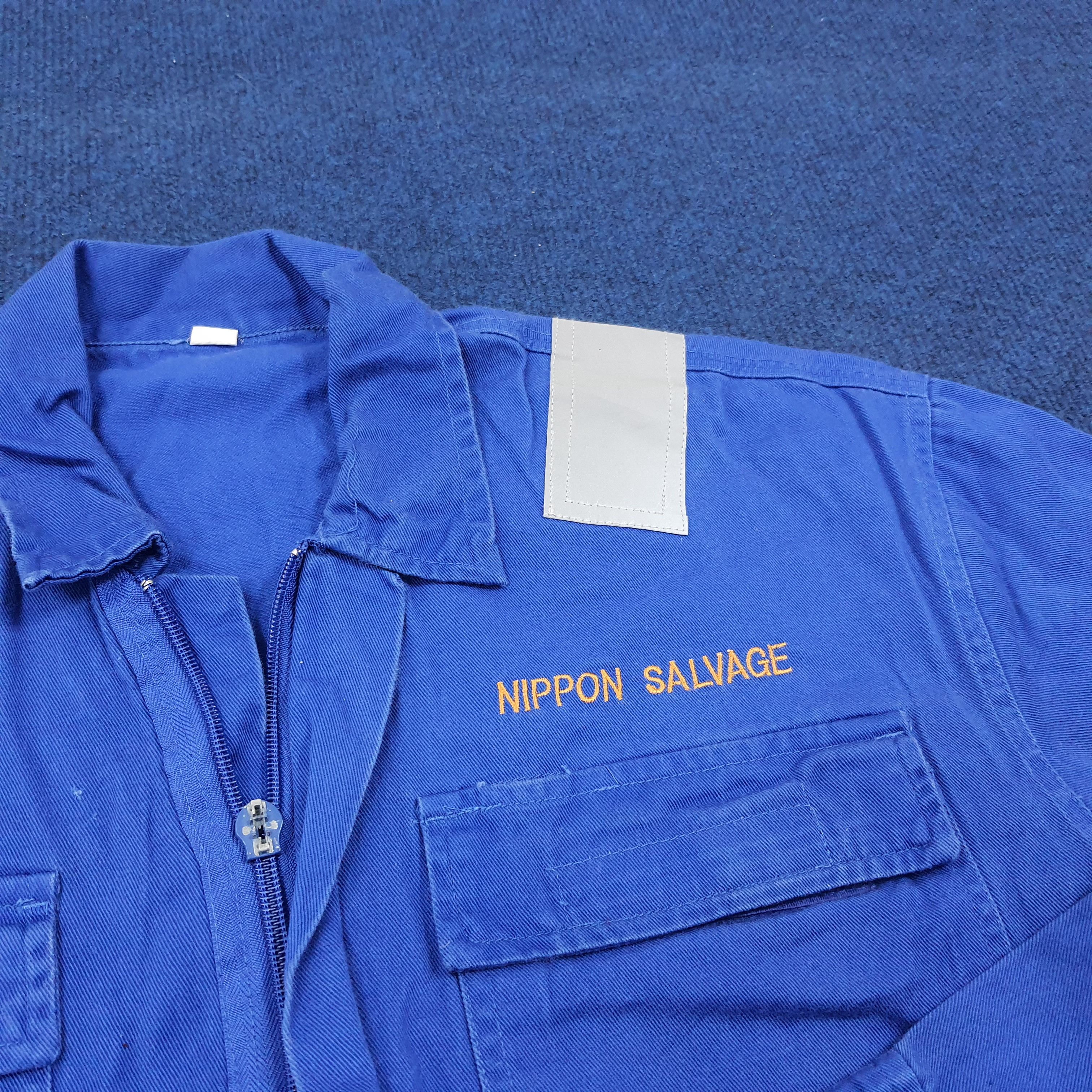 Japanese Brand × Vintage Vintage Nippon Salvage Japan Brand Safety Worker Coverall Size US L / EU 52-54 / 3 - 6 Thumbnail