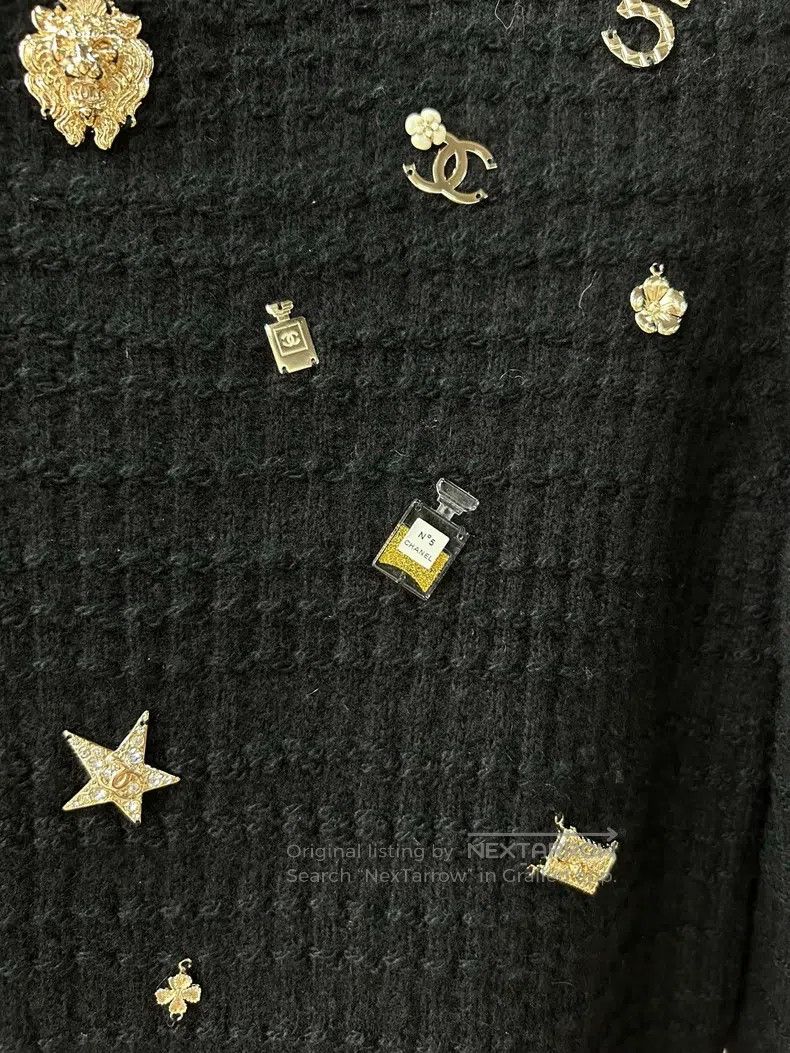 Chanel Chanel 18 Ski Series Black Cashmere Knitwear Sweater Size XXS / US 00 / IT 34 - 6 Thumbnail