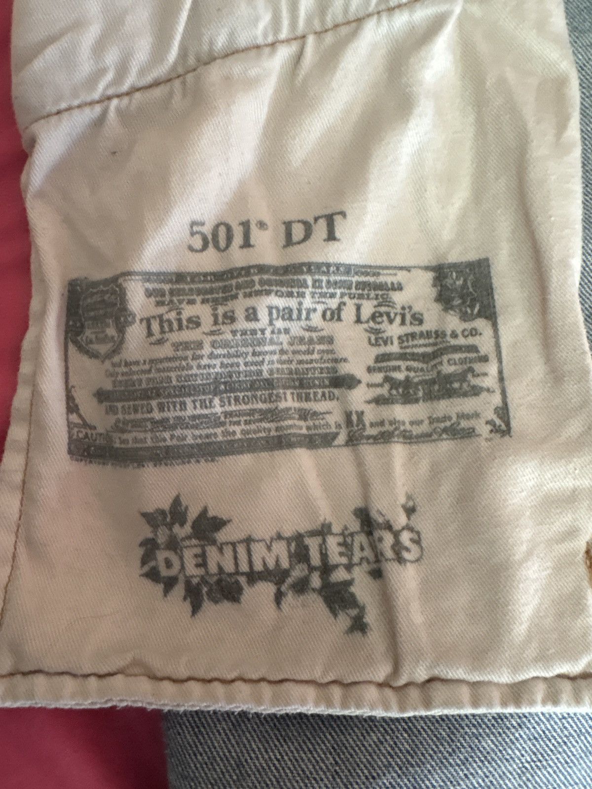 DENIM TEARS denim tear jeans Size US 33 - 5 Thumbnail
