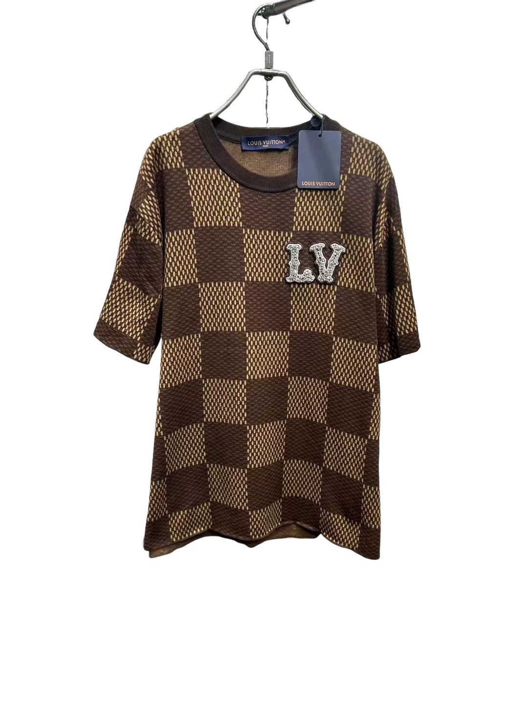 Louis Vuitton Louis Vuitton Damier Crystal LV Knit T-Shirt L Size US L / EU 52-54 / 3 - 1 Thumbnail