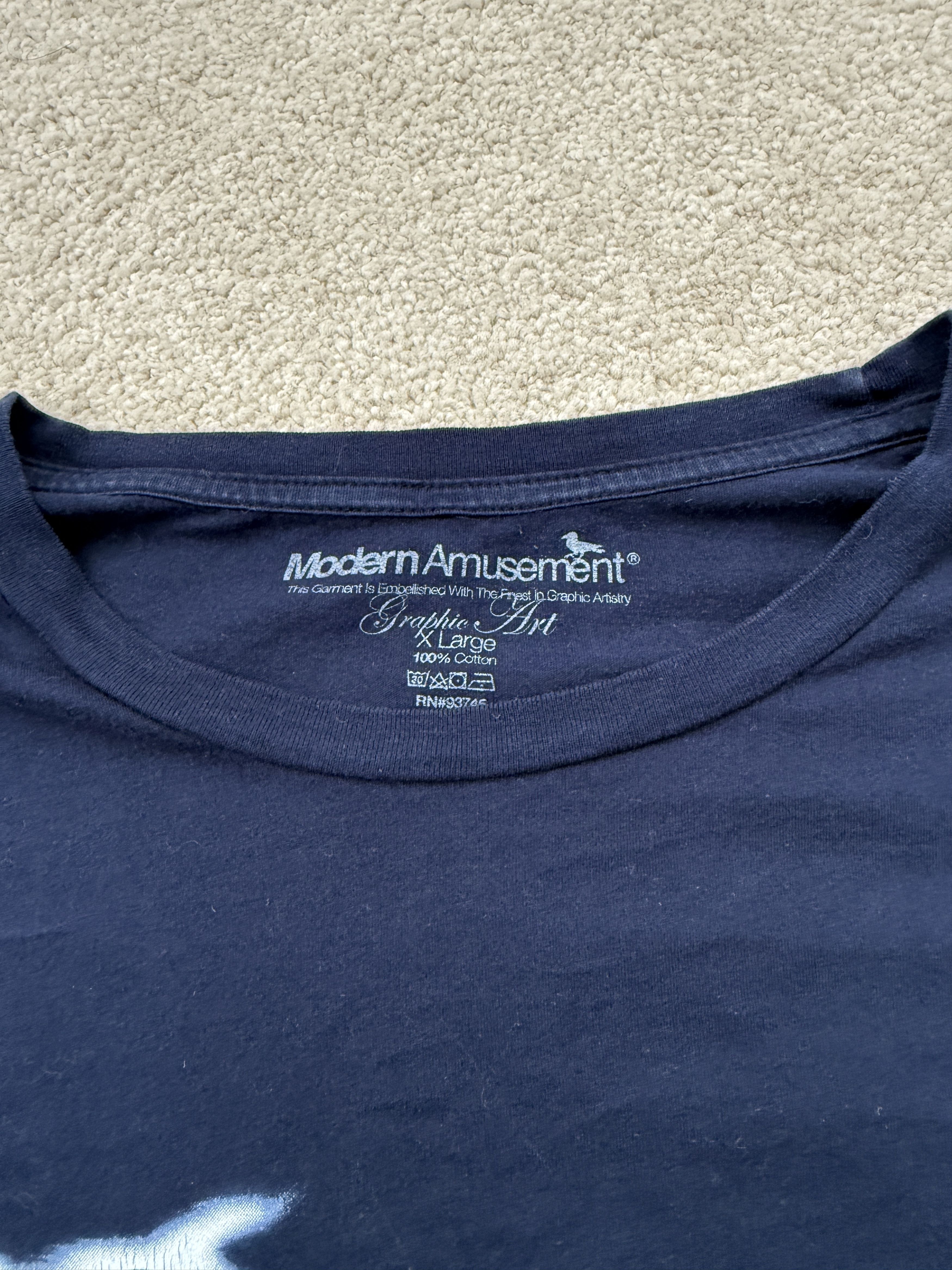 Modern Amusement Mens Used Modern Amusement Blue Bird Graphic Tee Shirt - XL Size US XL / EU 56 / 4 - 5 Thumbnail