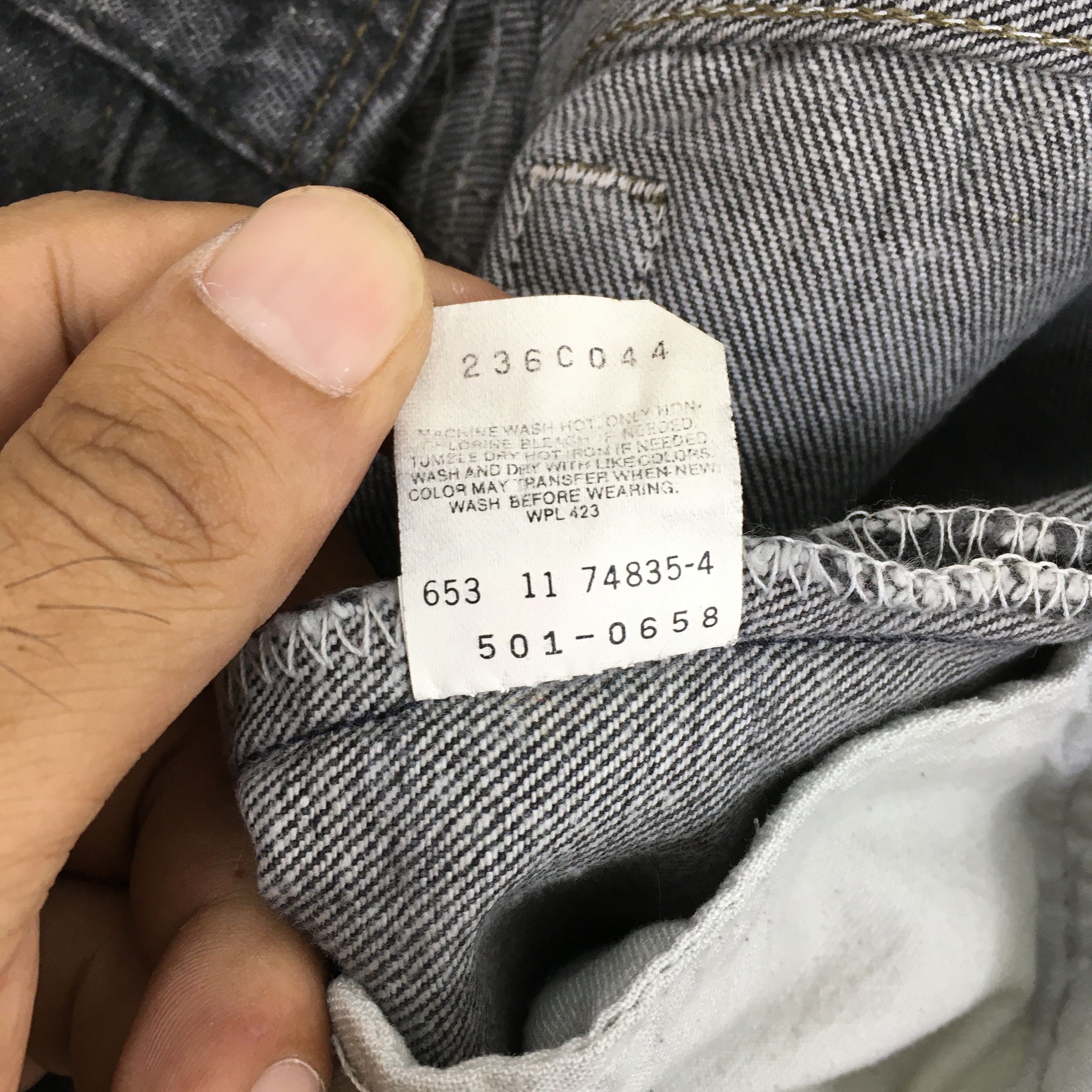 Levi's Size 31x27 Vintage Levi's 501 Gray Jeans Release Jeans S1637 Size US 31 - 7 Thumbnail