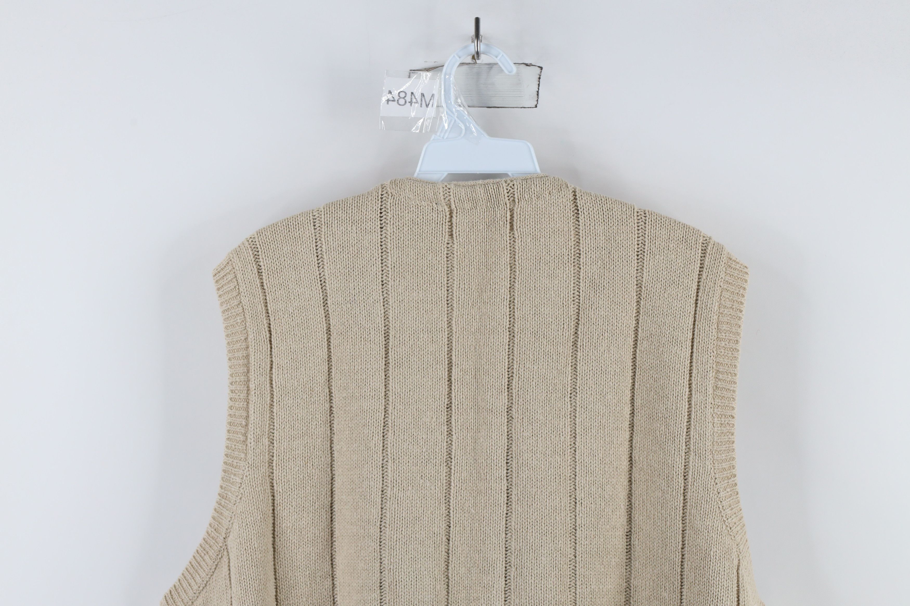 Vintage Vintage 90s Streetwear Hemp Blend Cross Weave Sweater Vest Size US L / EU 52-54 / 3 - 8 Thumbnail