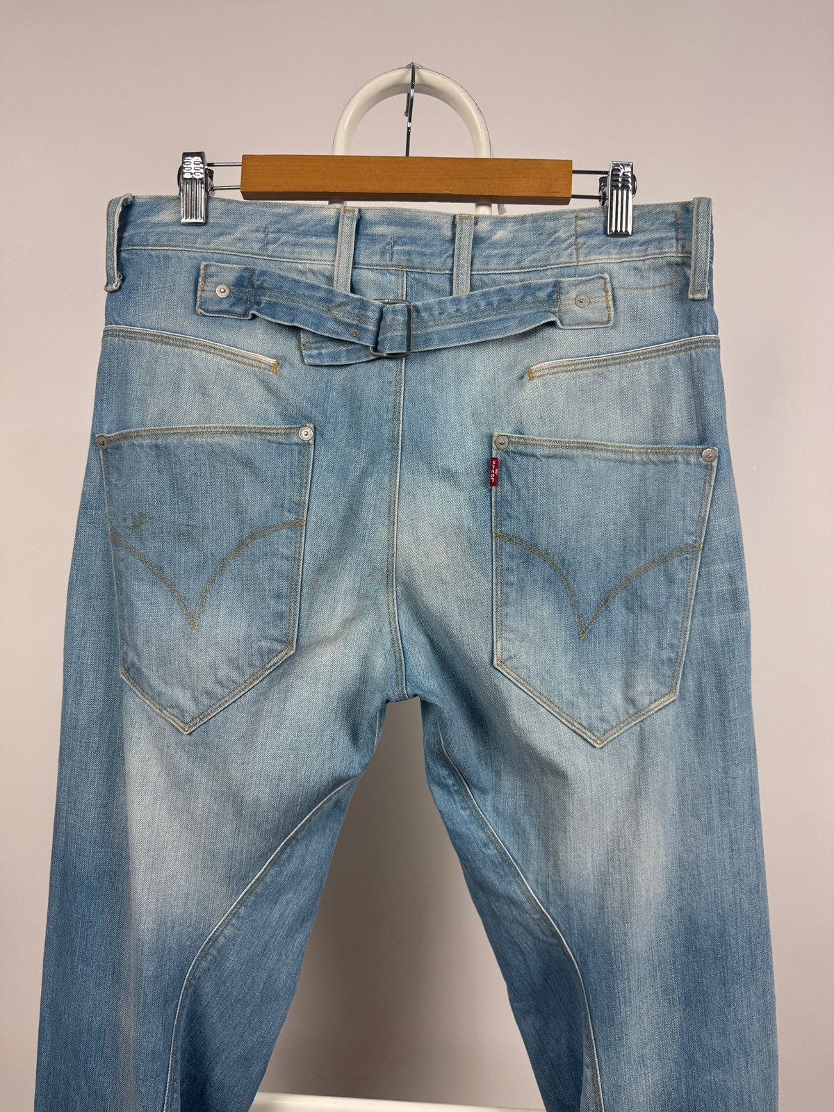 Levi's Vintage Levis Engineered Twisted Seams Buckle Back Tag Denim Size US 32 / EU 48 - 3 Thumbnail