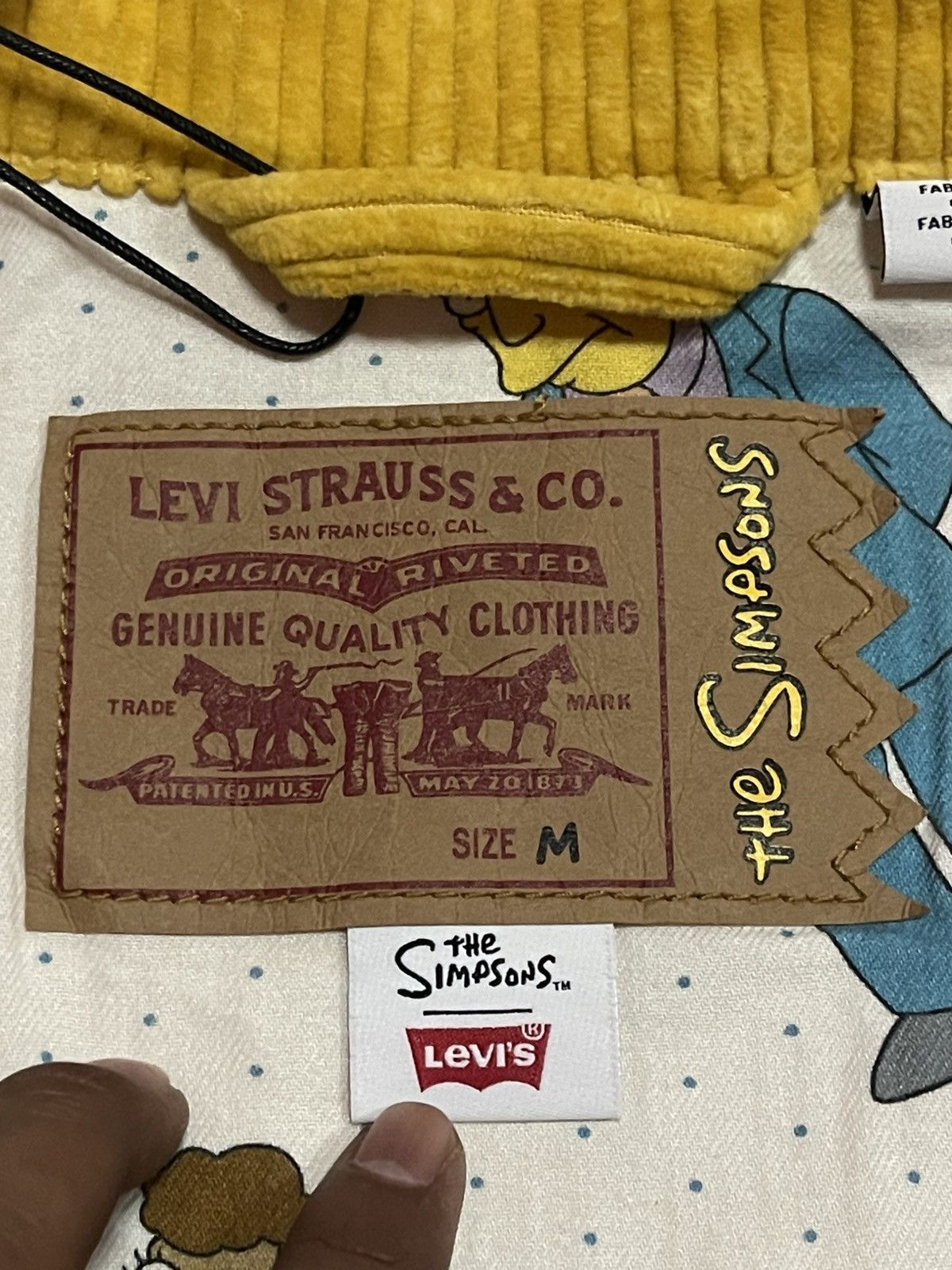 Levi's Levi's x The Simpsons Corduroy Trucker Jacket🔥🔥🔥 Size US M / EU 48-50 / 2 - 9 Thumbnail