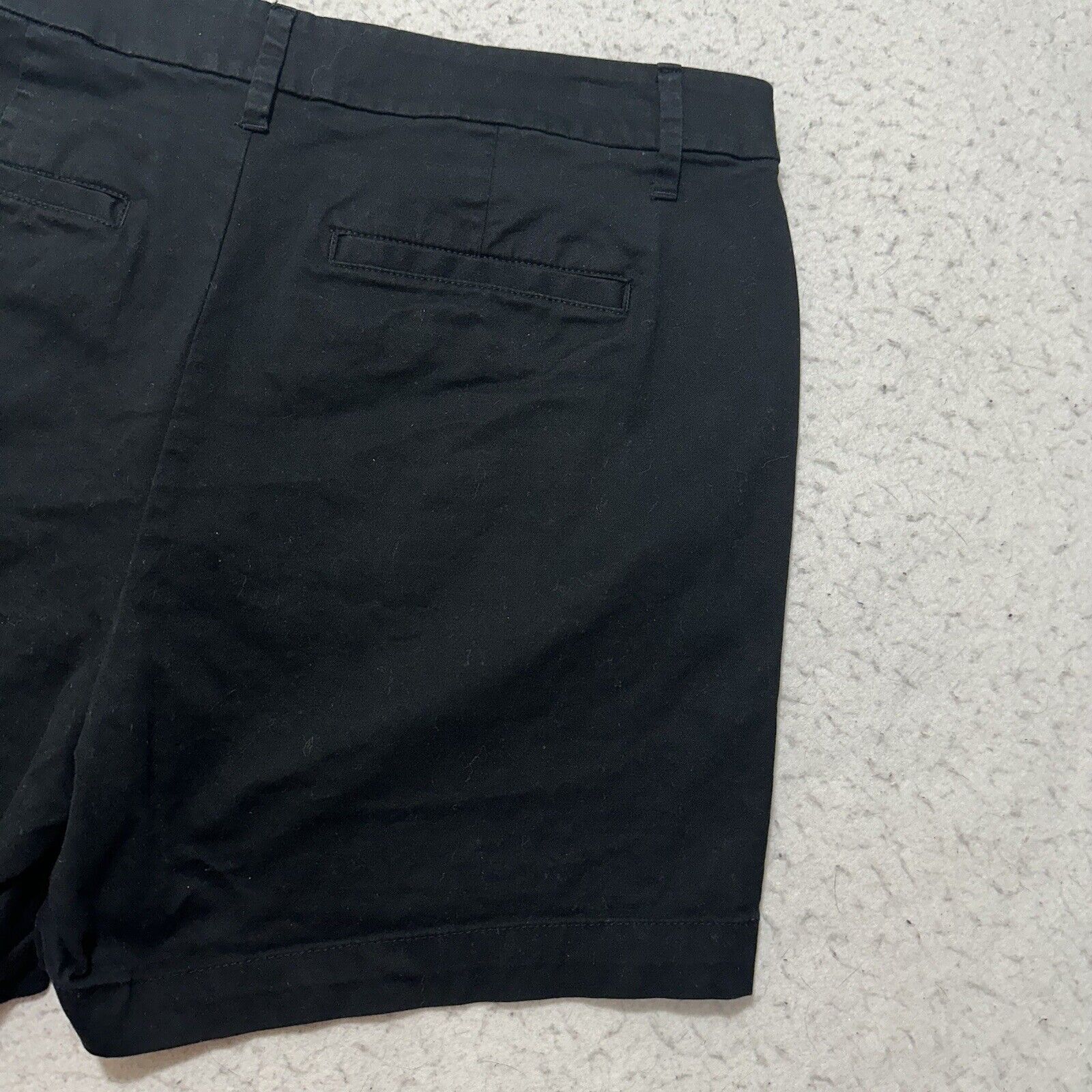 Other A New Day 12 4" Inseam Chino Flat Front Black Shorts Size 34" / US 12 / IT 48 - 7 Thumbnail