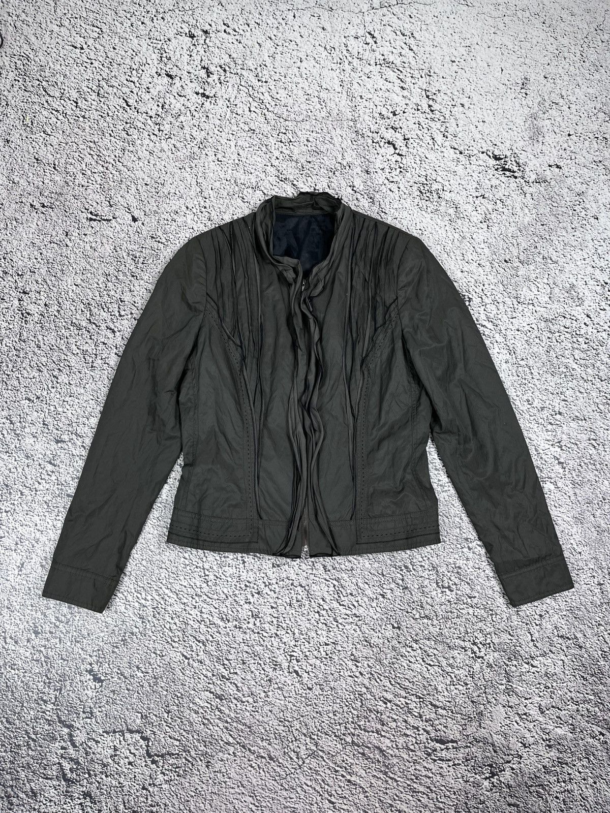 Japanese Brand Vintage Pleated AvantGarde Jacket Y2K Blazer size M Size M / US 6-8 / IT 42-44 - 1 Thumbnail