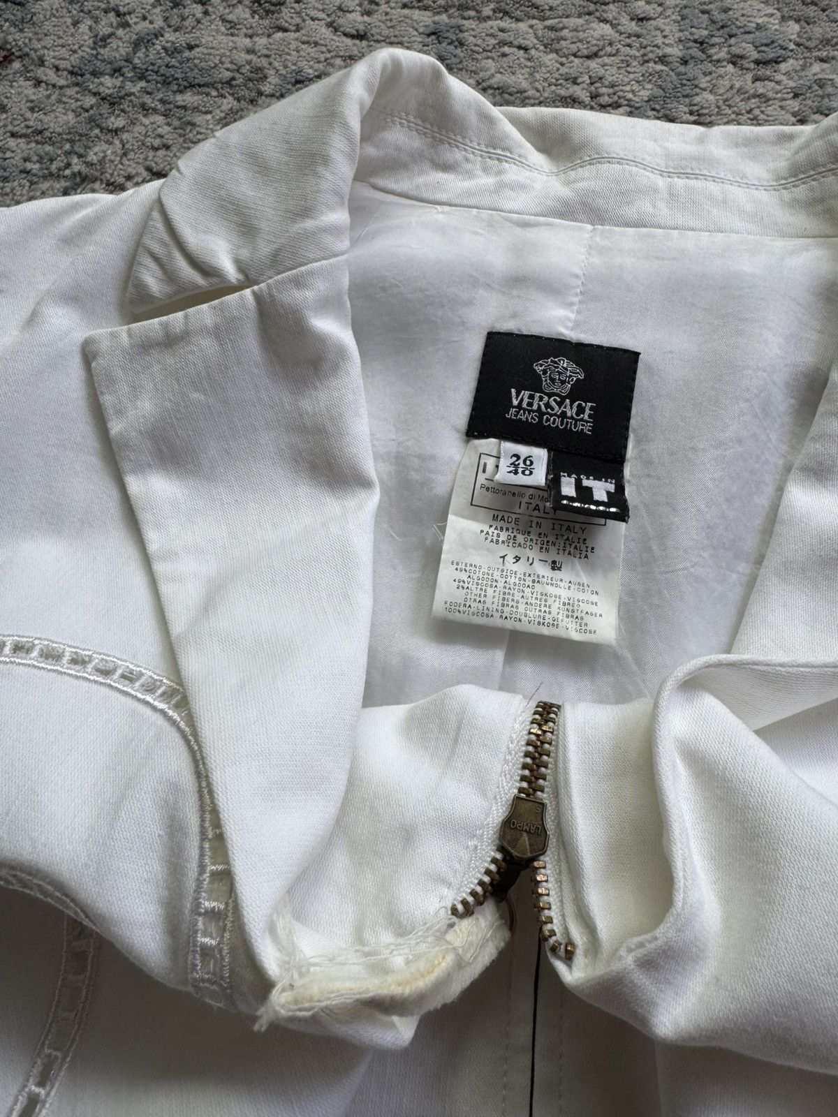 Versace Jeans Couture Versace Jeans Couture Vintage light Jacket Size 40 Size L / US 10 / IT 46 - 6 Thumbnail