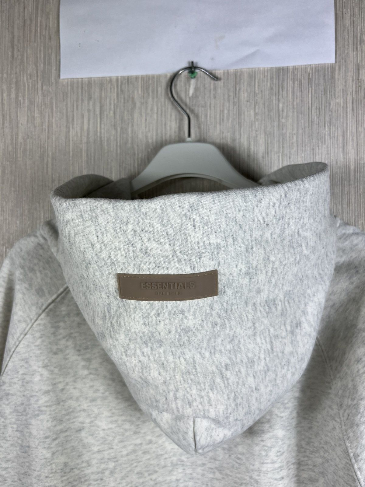 Fear of God Fear of God essentials 1977 velvet logo light gray hoodie Size US S / EU 44-46 / 1 - 21 Thumbnail