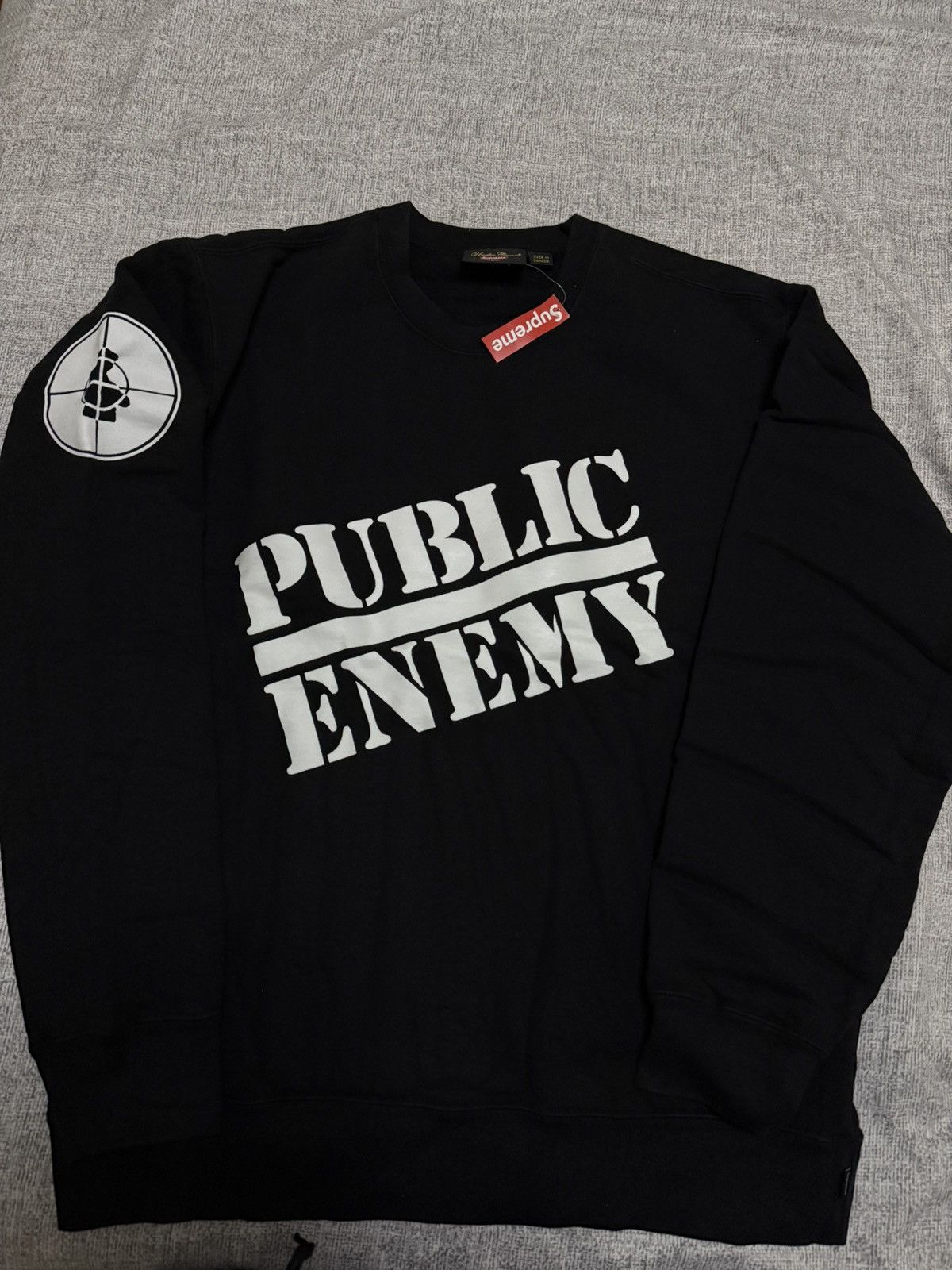 PUBLIC ENEMY X SUPREME UNDERCOVER PUBLIC ENEMY CREWNECK SWEATSHIRT