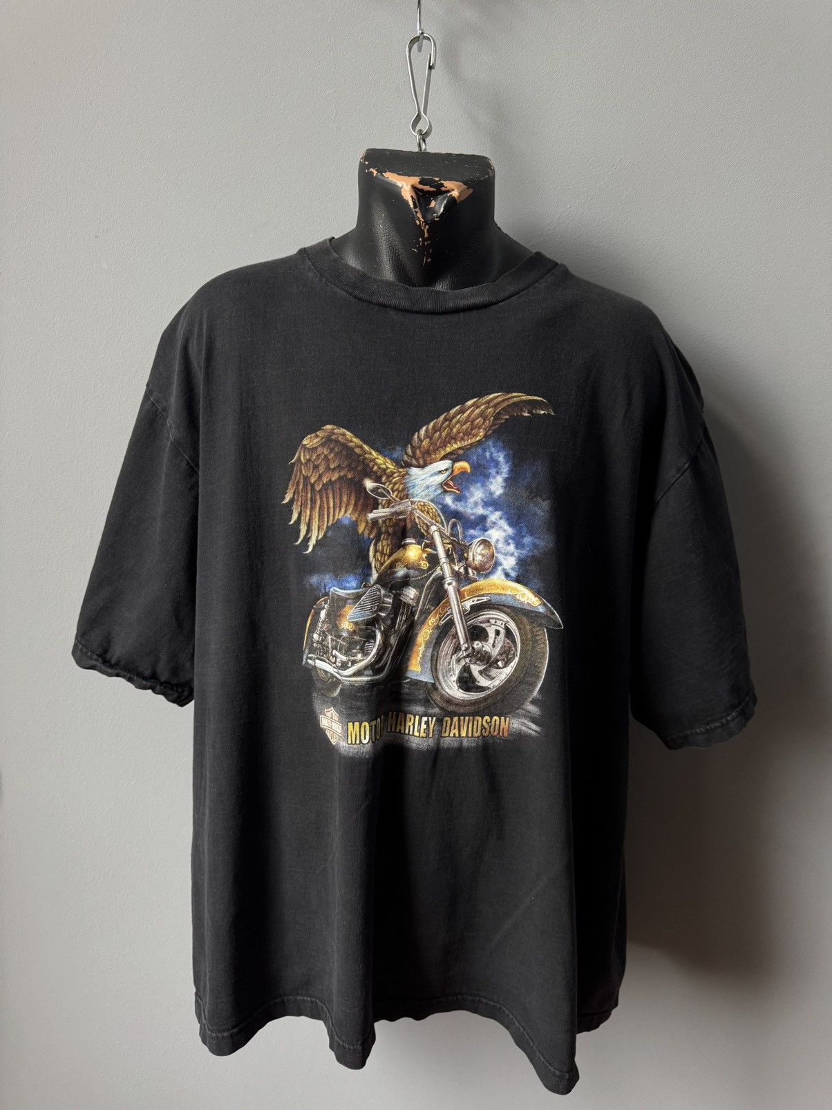 Harley Davidson Vintage T-Shirt Harley Davidson Y2k Rare Motorcycle Jacket Size US XXL / EU 58 / 5 - 9 Thumbnail