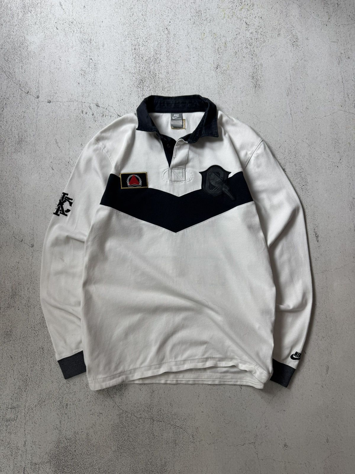Nike × Vintage Nike Vintage Brazil Canarinho Caldeirao 10 Regby Long Sleeve Size US L / EU 52-54 / 3 - 1 Thumbnail