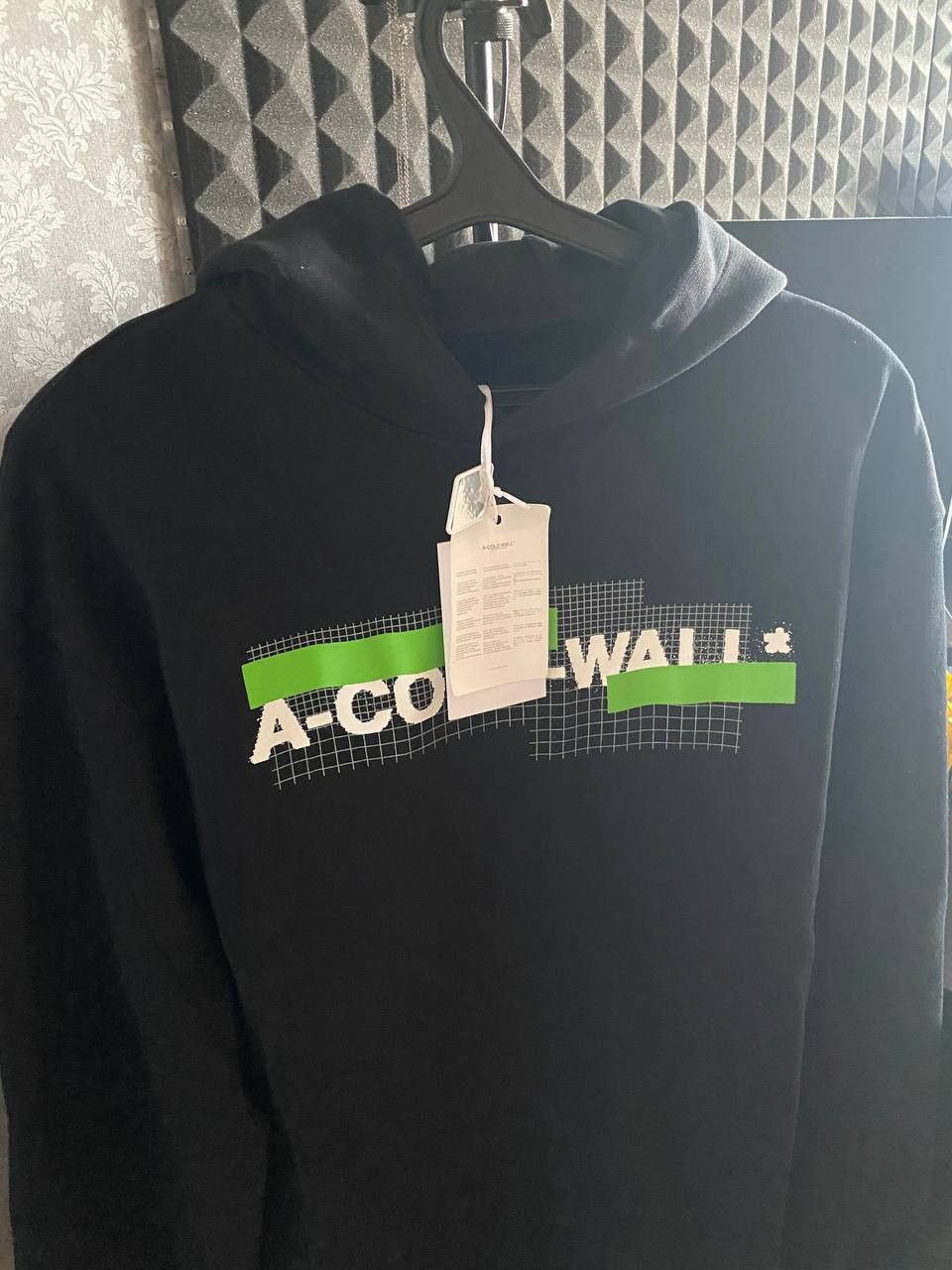 A-COLD-WALL* A-Cold-Wall* Black Grid Hoodie Size US M / EU 48-50 / 2 - 2 Thumbnail
