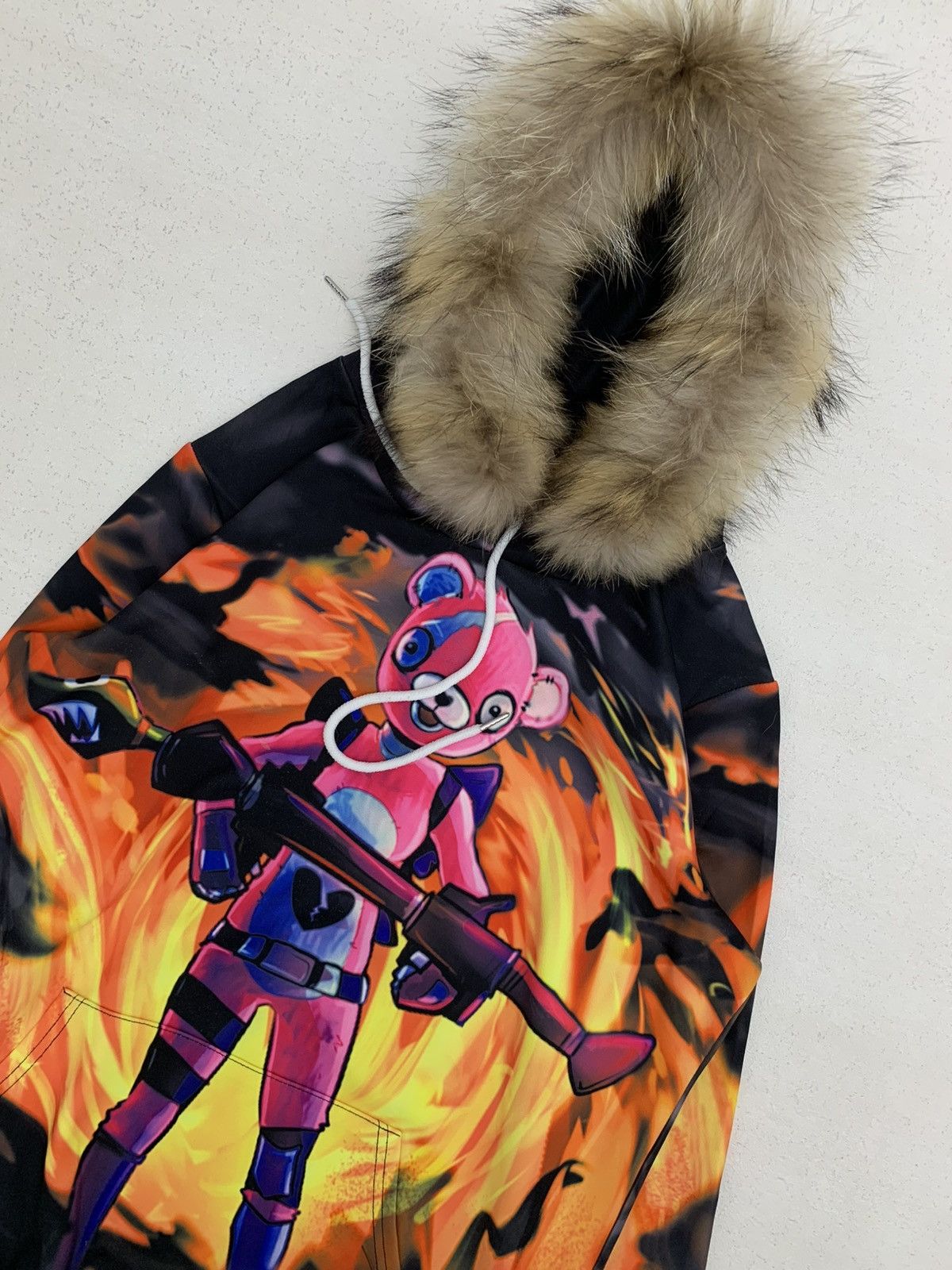 Japanese Brand AOP PRINTED FUR HOODIE IFSIXWASNINE LGB STYLE Size US L / EU 52-54 / 3 - 5 Thumbnail