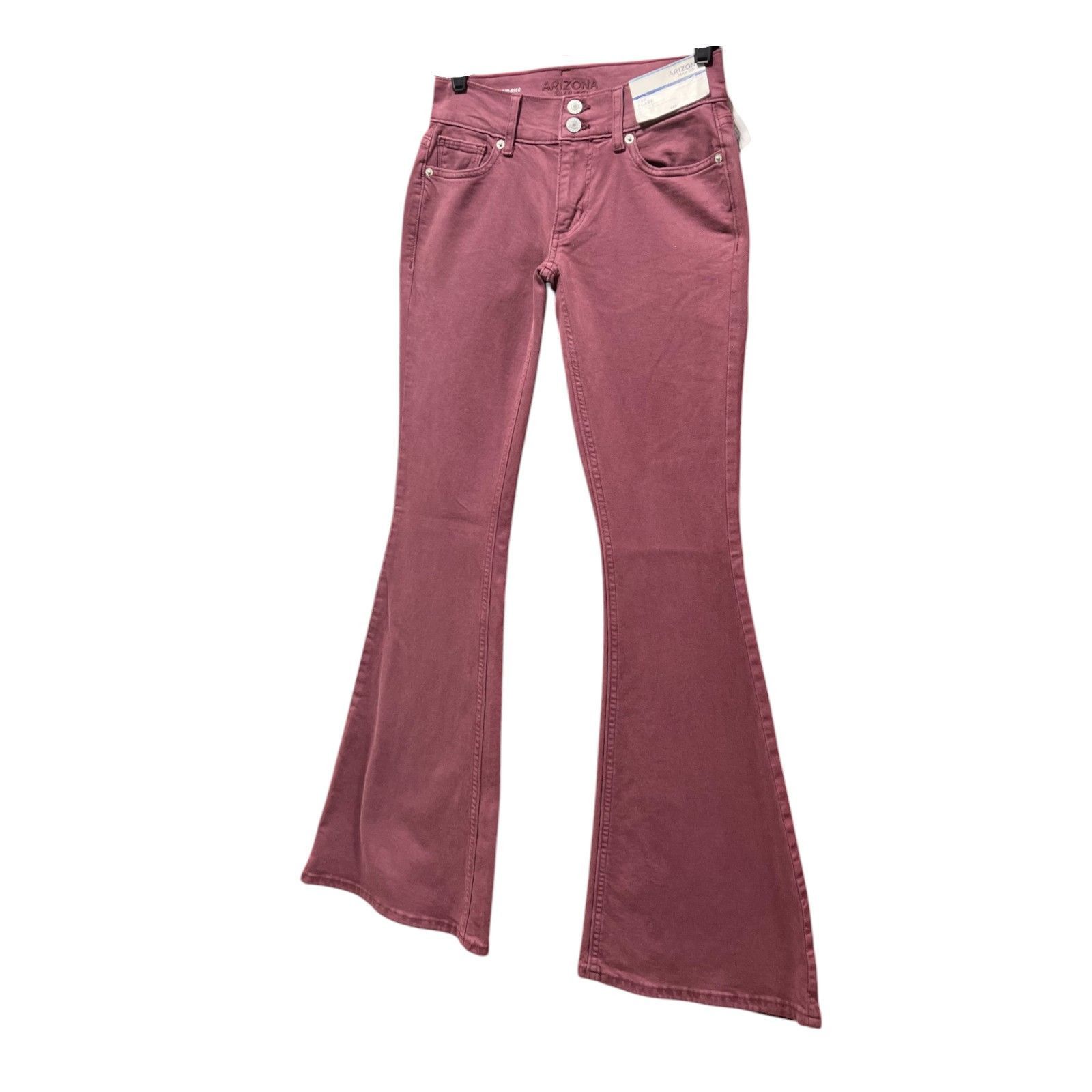 Arizona Jean Co. Arizona - Women's Extreme Low-Rise Slim Fit Hip Thigh Flare Size 25" / US 0 / IT 36 - 13 Thumbnail