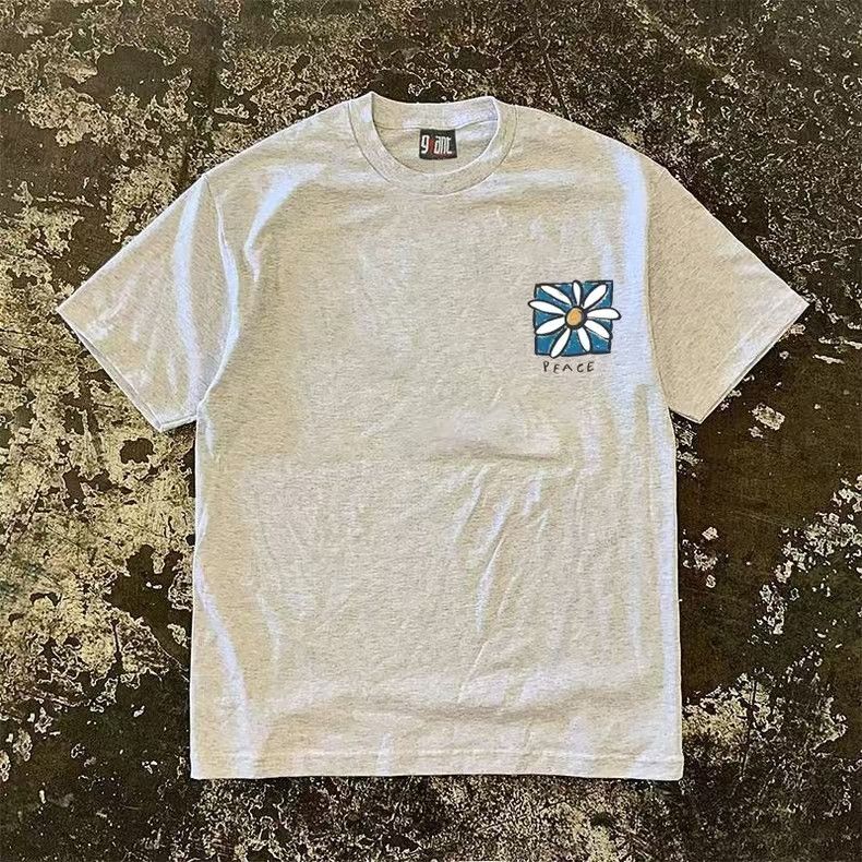 Japanese Brand × Vintage Street washed retro floral print t-shirt Size US M / EU 48-50 / 2 - 2 Thumbnail