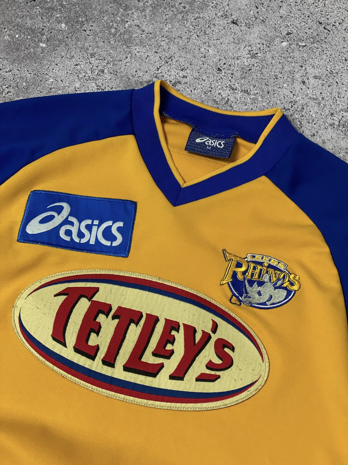 Asics × Vintage Rugby Jersey Shirt Leeds Rhinos Asics M Vintage Retro Size US M / EU 48-50 / 2 - 2 Thumbnail