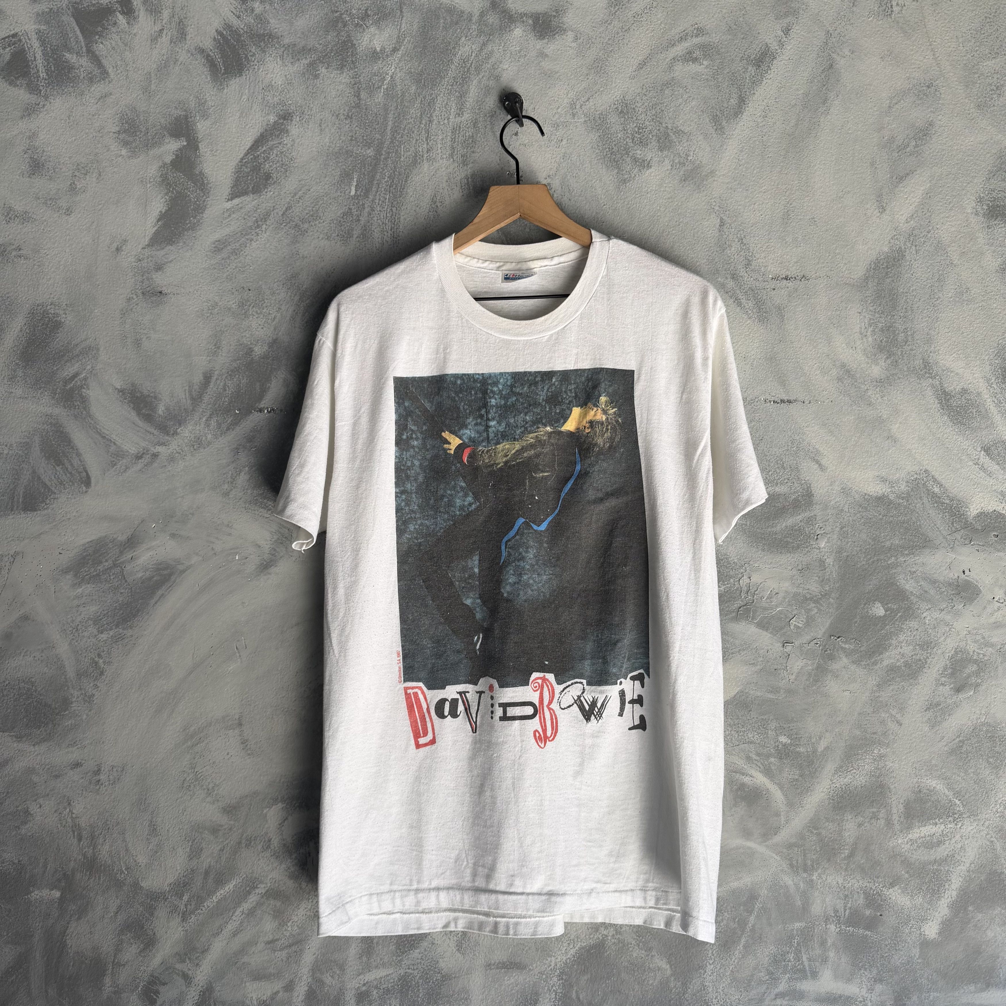 Other Vtg David Bowie Glass Spider Tour T Shirt Mens Single Stitch Size US XL / EU 56 / 4 - 1 Thumbnail