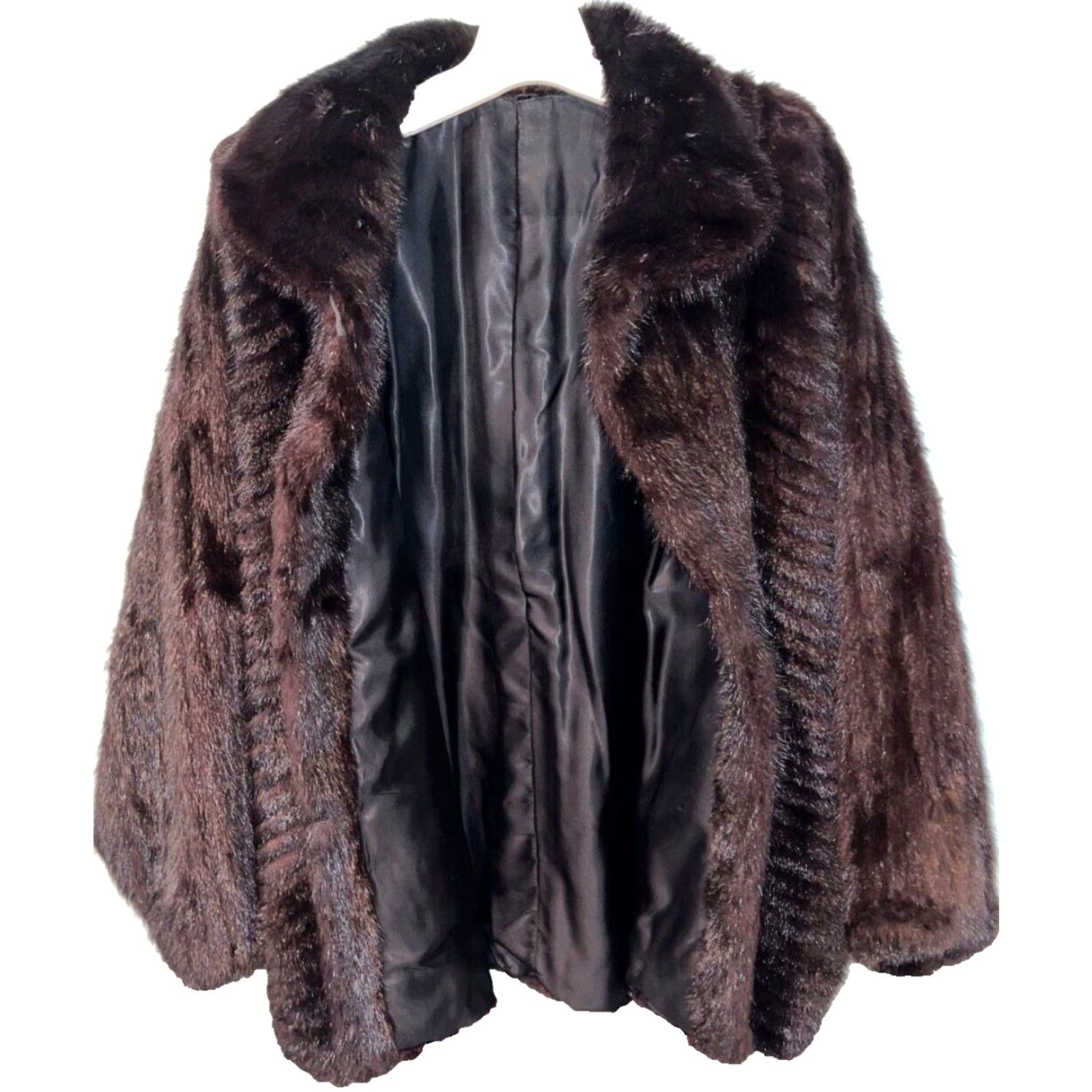 Vintage VINTAGE Severyn Furs Short Jacket Coat Womens 10 PRISTINE Brown Mink Fur, Lined, Collared, Button Front Womens Size 32" / US 10 / IT 46 - 4 Thumbnail