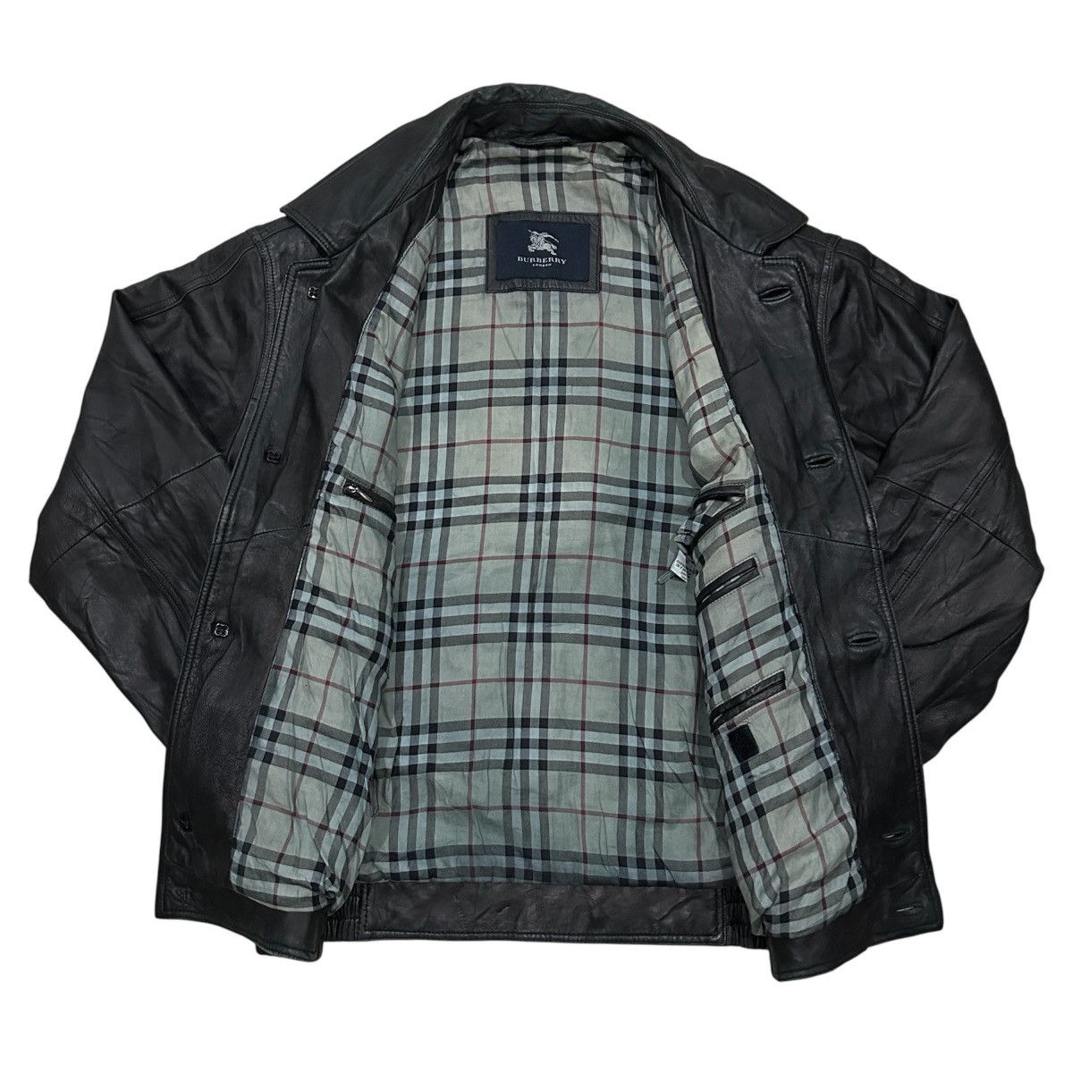 Burberry Vintage Burberry London Leather Jacket Size US M / EU 48-50 / 2 - 3 Thumbnail
