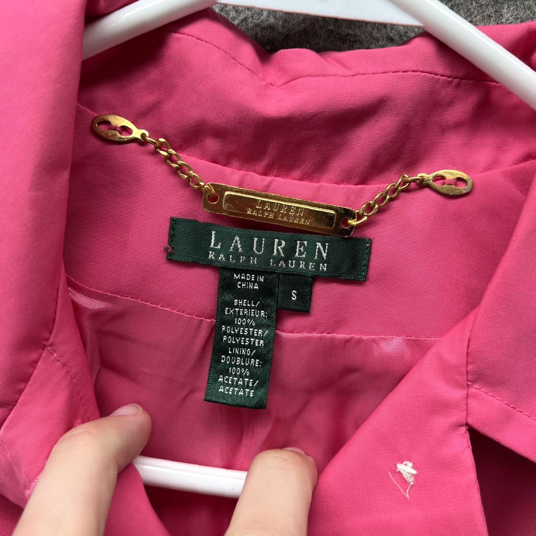 Ralph Lauren Lauren Ralph Lauren Jacket Womens Small Pink Button Front Short Swing Coat Size 28" / US 6 / IT 42 - 3 Thumbnail
