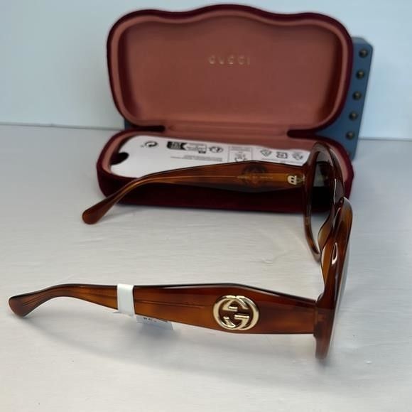 Gucci 💯 - New Authentic GUCCI GG0796S-003 Oversized Octagonal Su Size ONE SIZE - 11 Thumbnail