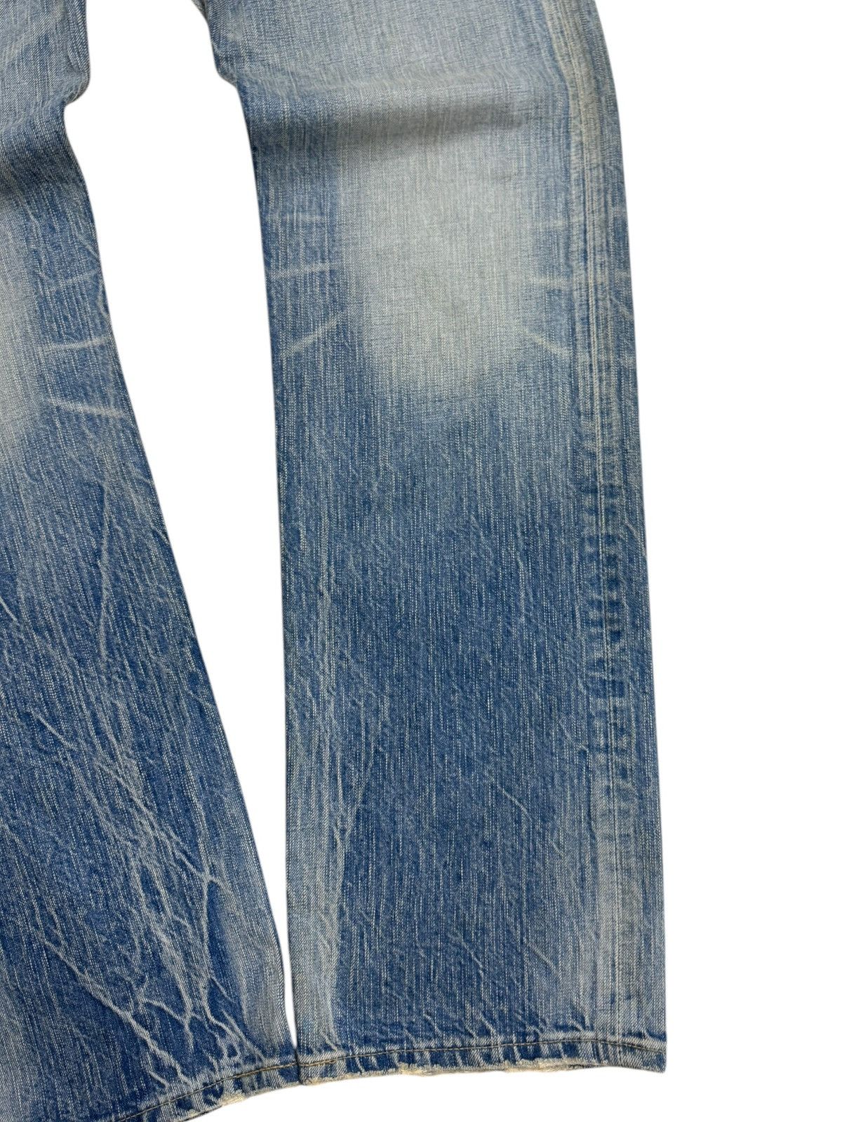 Edwin × Japanese Brand VINTAGE EDWIN 502 SUN FADED CLAWS MARKS DISTRESSED DENIM Size US 34 / EU 50 - 8 Thumbnail