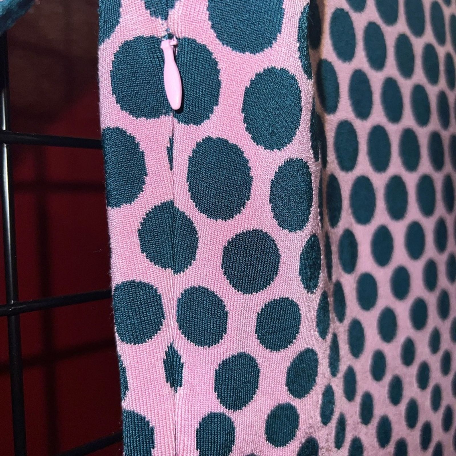 Zac Posen Zac Posen Polka Dot Knit Dress Size Medium Pink Green Size M / US 6-8 / IT 42-44 - 11 Thumbnail