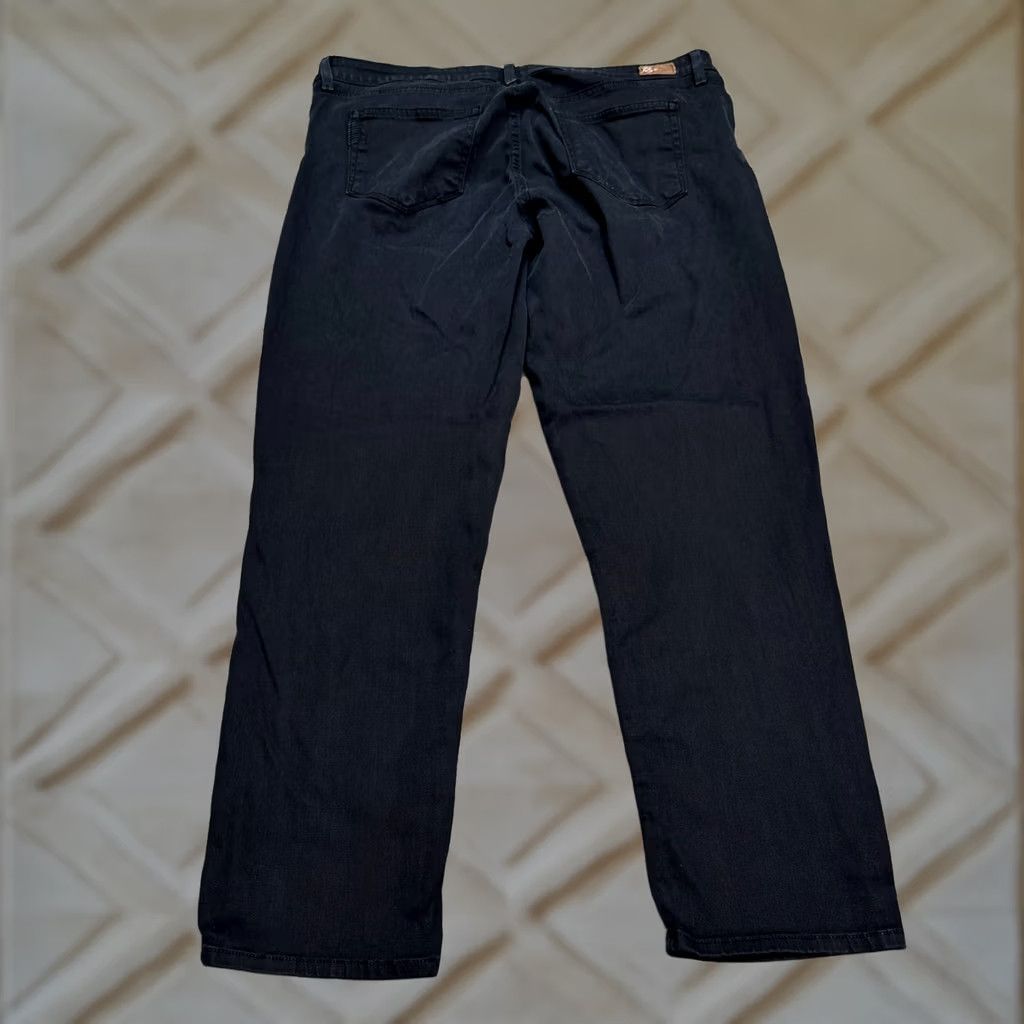 Paige Paige Roxie Capri Jeans Womens 32 Black Mid Rise Stretch Casual 34x26 Size 24" / US 00 / IT 34 - 1 Thumbnail