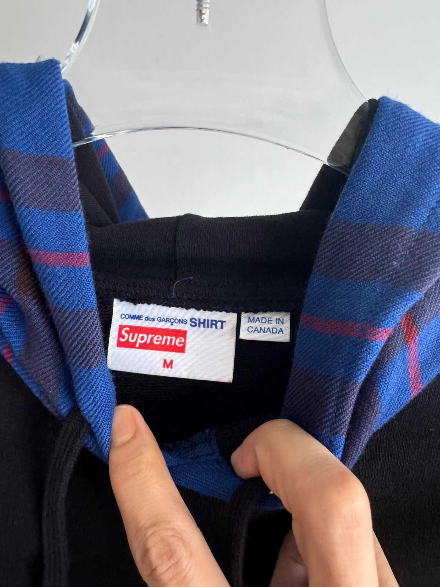 Supreme Supreme x CDG Comme des Garçons Shirt patchwork hoodie Q17 Size US M / EU 48-50 / 2 - 3 Thumbnail