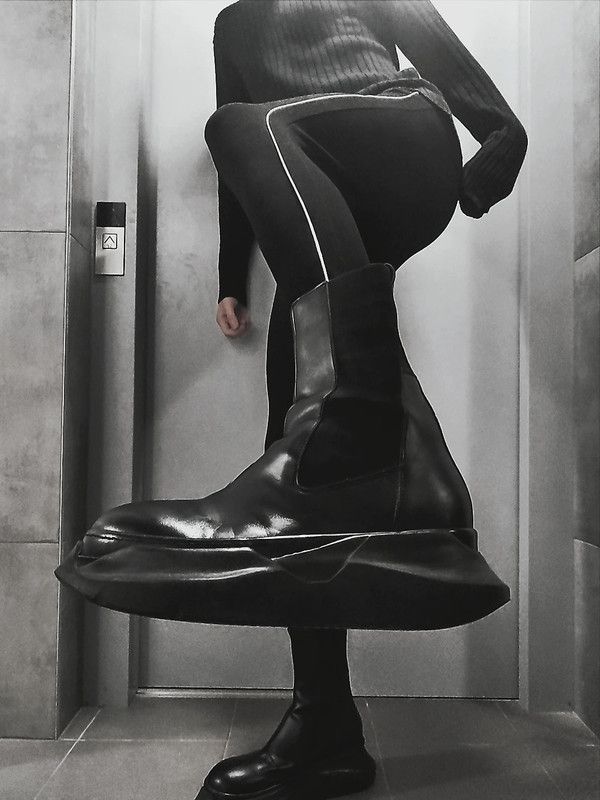 Rick Owens Abstract Beetle Boots | Grailed