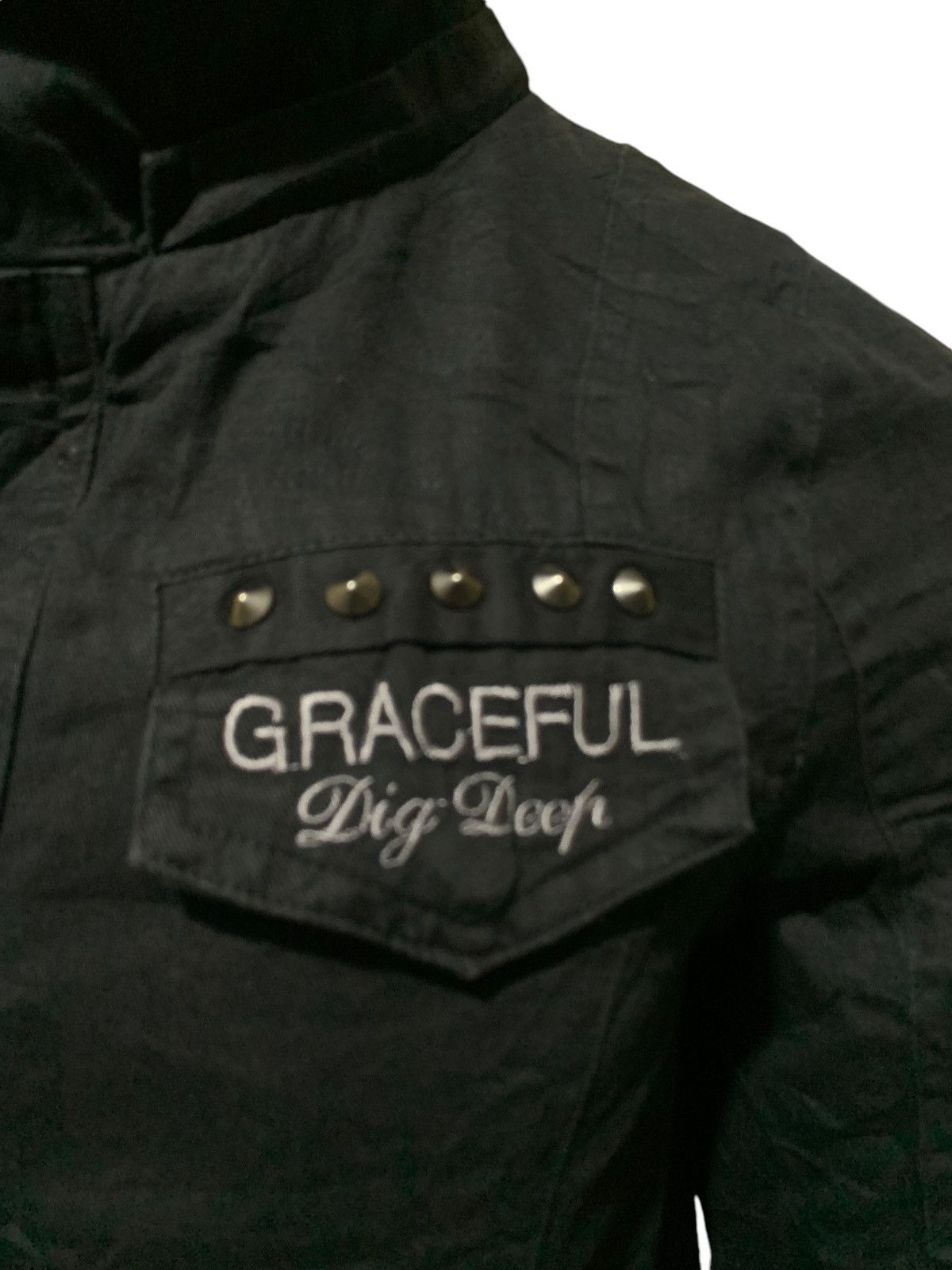 If Six Was Nine × Japanese Brand × Le Grande Bleu (L.G.B.) DigDeep cross embroidery patches punk rock jacket japan Size US M / EU 48-50 / 2 - 6 Thumbnail