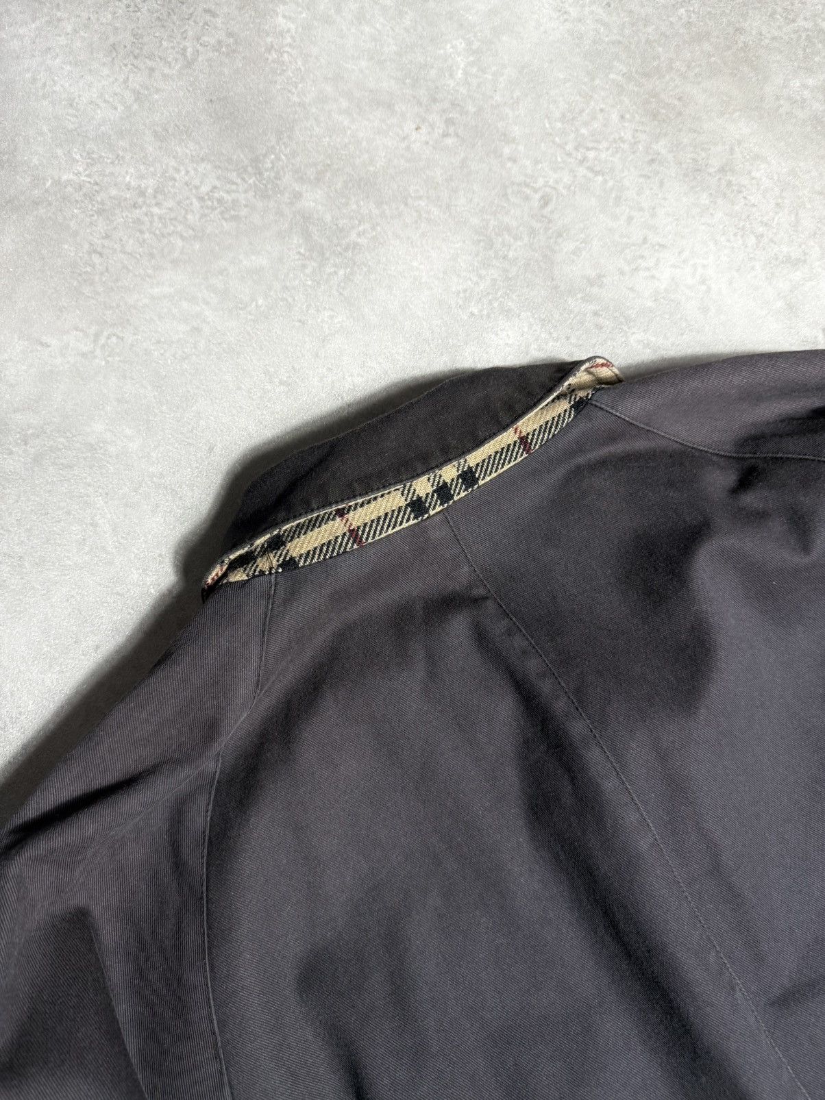 Burberry × Vintage Burberry Vintage Coat Man Luxury 90s Long Belt Size 40R - 12 Thumbnail