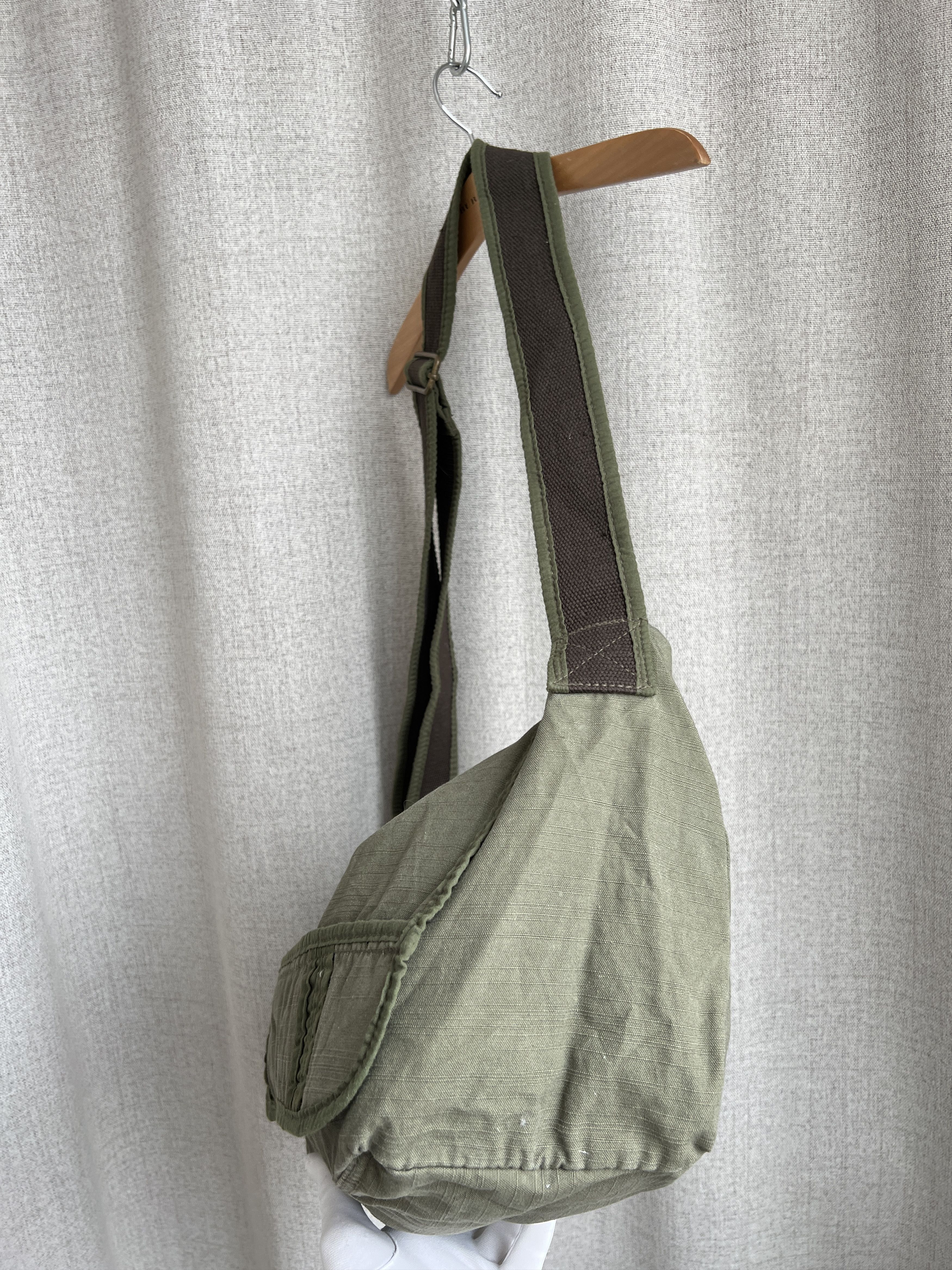 Tommy Hilfiger Y2K Tommy Hilfiger Denim Cotton Military Messenger Bag Size ONE SIZE - 5 Thumbnail