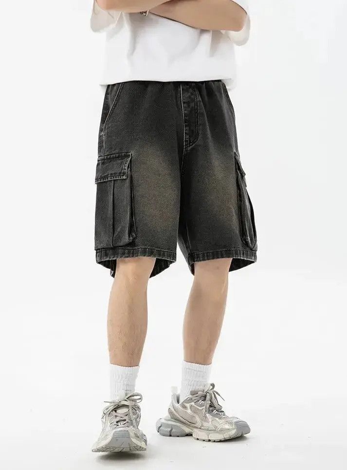 Japanese Brand × Jean Streetwear Retro Cargo Pockets Shorts Size US 30 / EU 46 - 2 Thumbnail