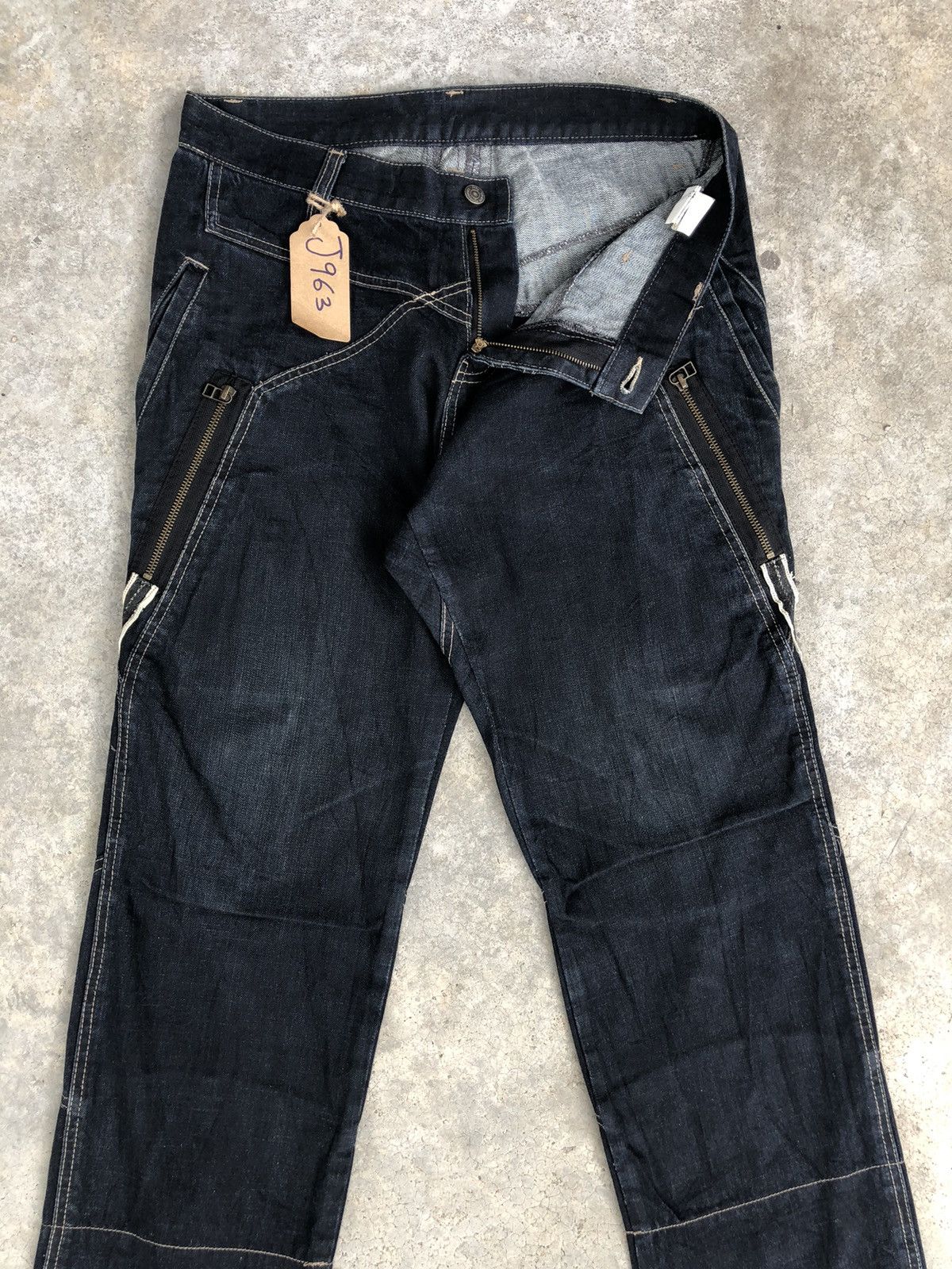 PPFM PPFM Jeans White Stitch Size US 33 - 3 Thumbnail