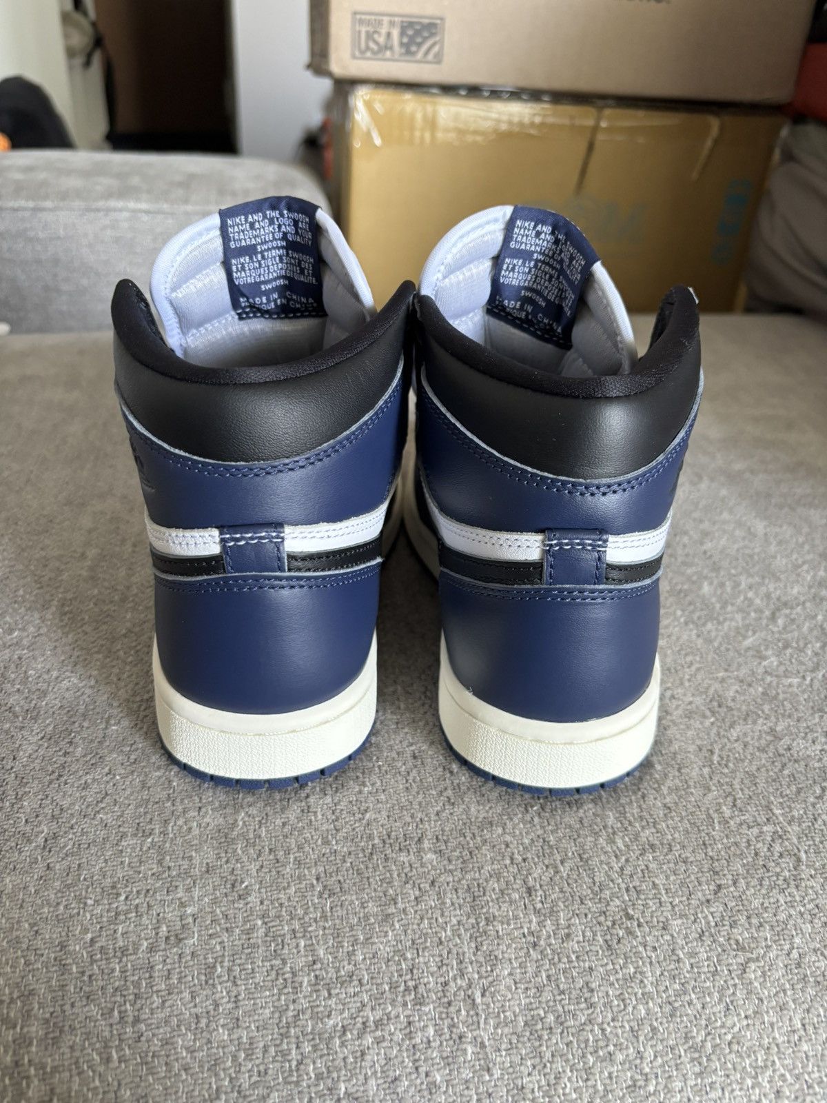 Jordan Brand Air Jordan 1’s Midnight Blue, Size 4M BRAND NEW NO BOX Size US 5 / EU 37 - 4 Thumbnail