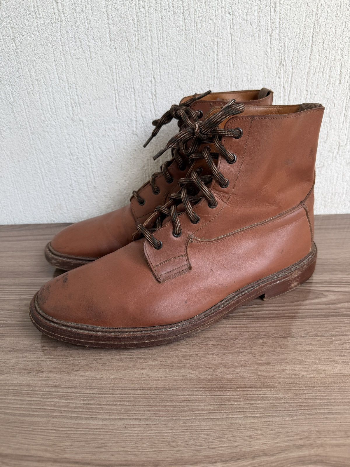 Evan Kinori × Tricker's burford lace up boots Size US 13 / EU 46 - 1 Thumbnail