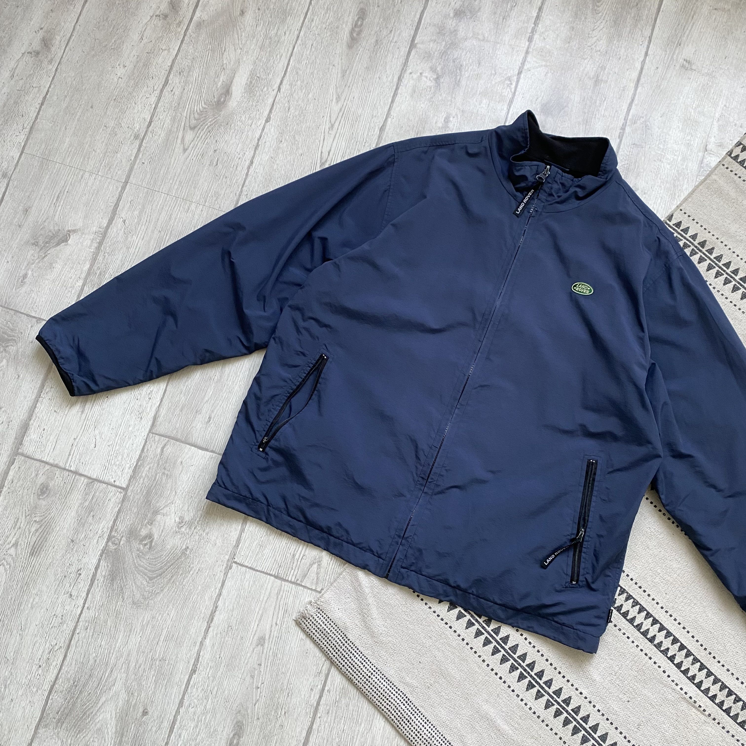 Mercedes-Benz 🚙 Vintage Racing Land Rover jacket nylon Fleece Lining Size US L / EU 52-54 / 3 - 8 Thumbnail