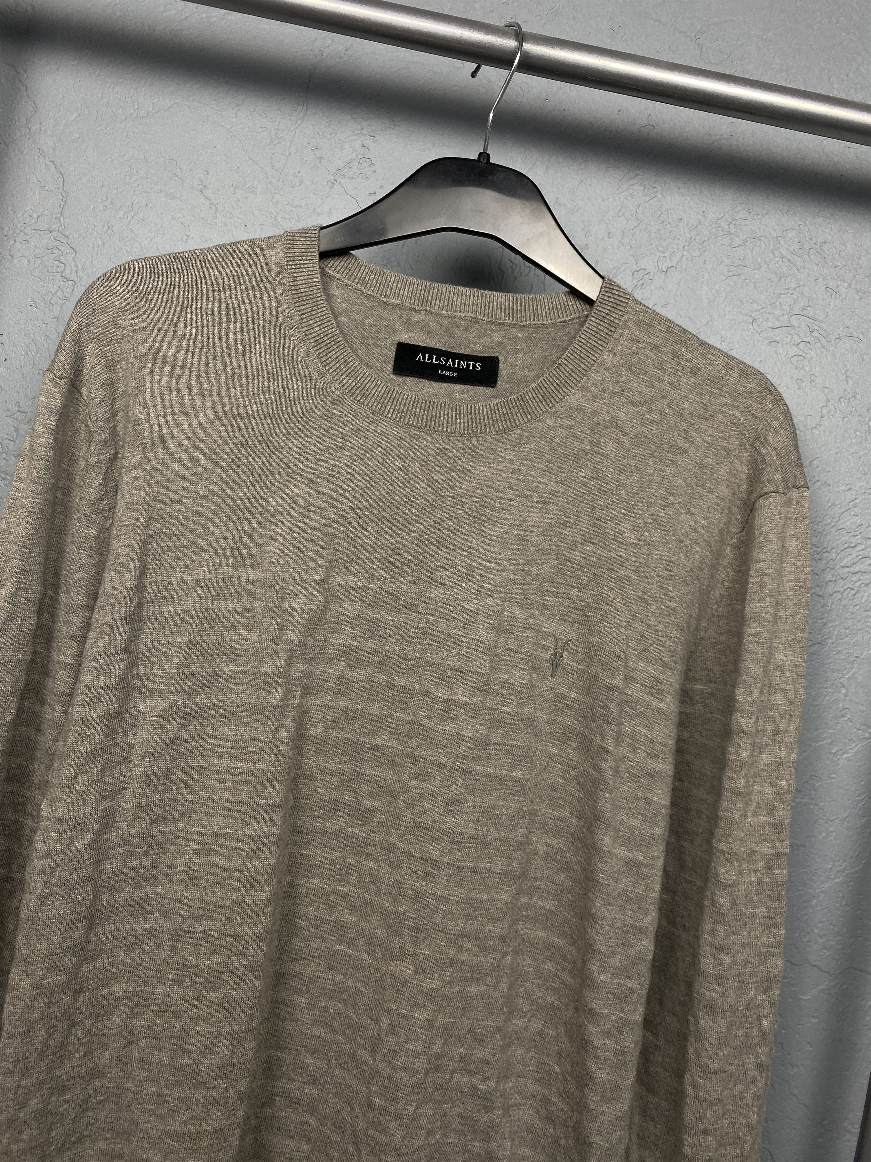 Allsaints Allsaints Vintage Mens Crew Neck Sweater Size US L / EU 52-54 / 3 - 2 Thumbnail