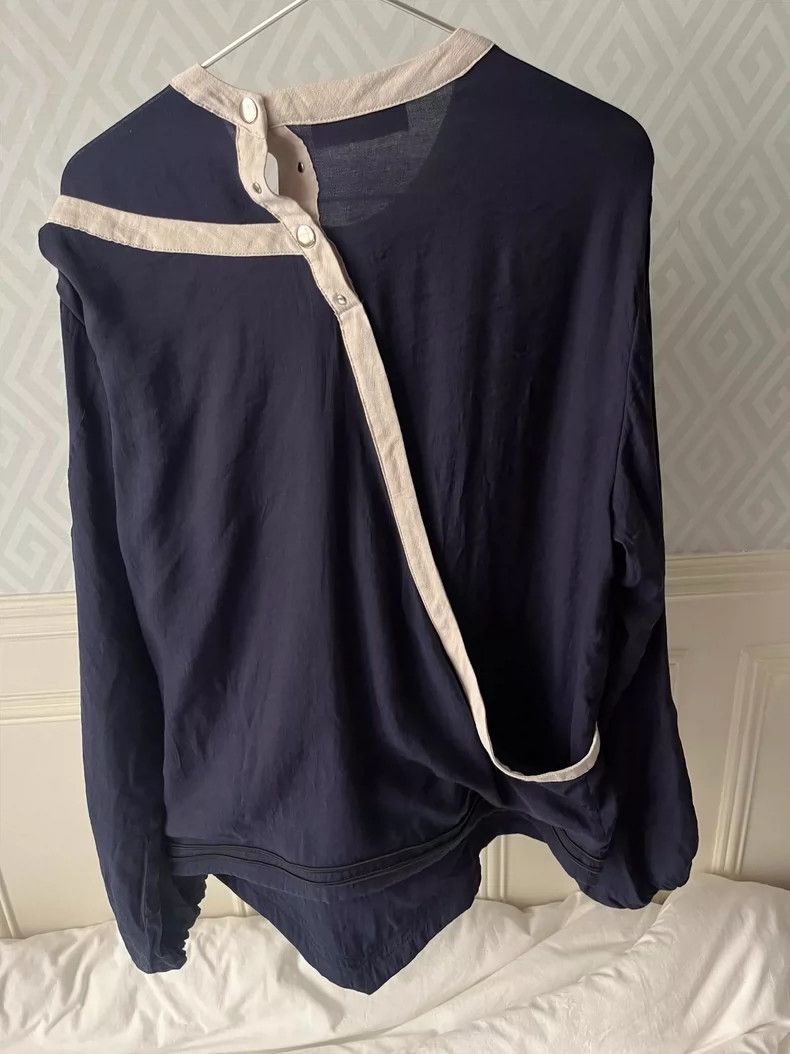 Kiko Kostadinov Kiko Kostadinov Navy blue deconstructed top Size US L / EU 52-54 / 3 - 3 Thumbnail