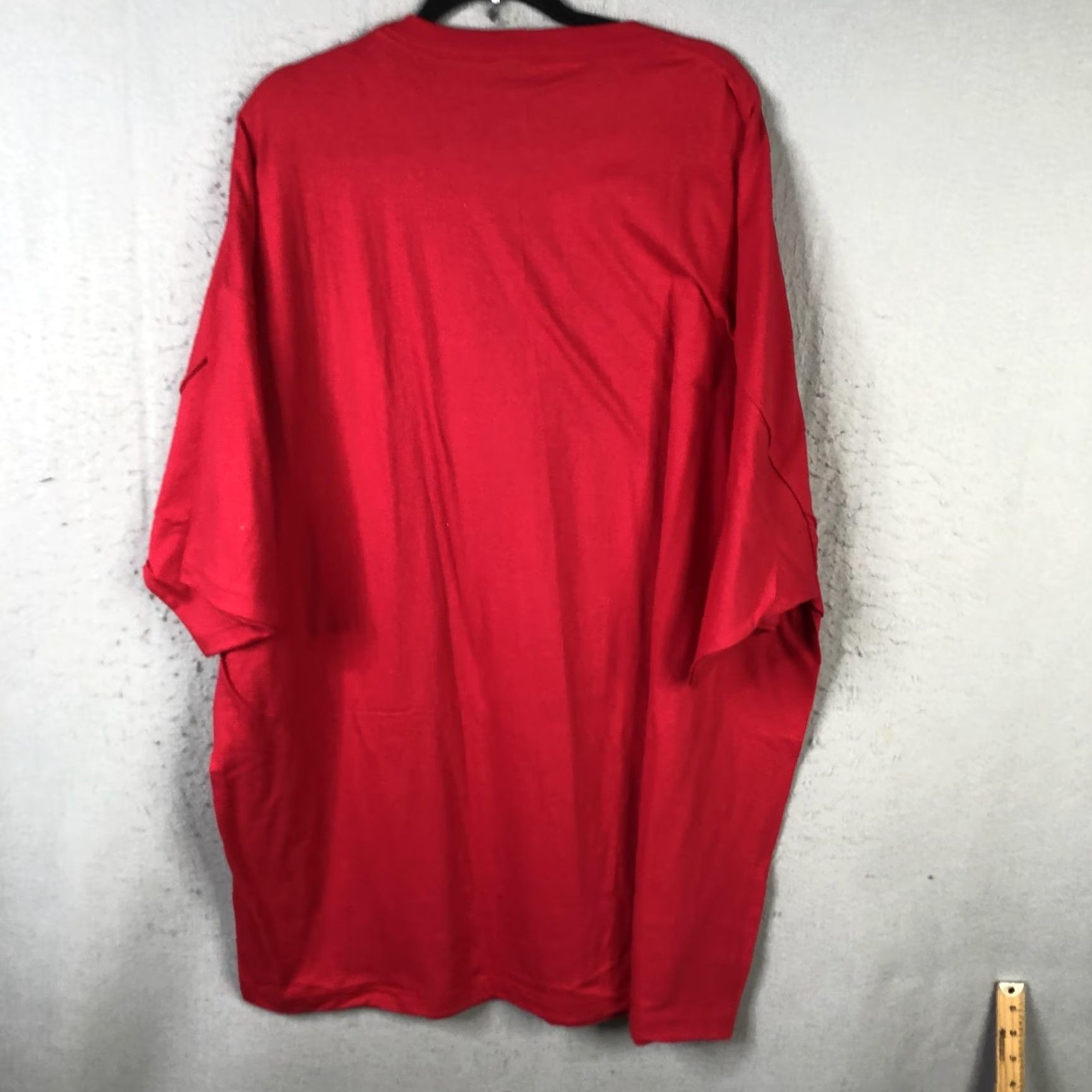 Hanes VINTAGE Hanes Shirt Mens 4XLT Red Beefy-T Tall Tee Solid Oversized Cotton Crewneck Size US XXL / EU 58 / 5 - 2 Thumbnail