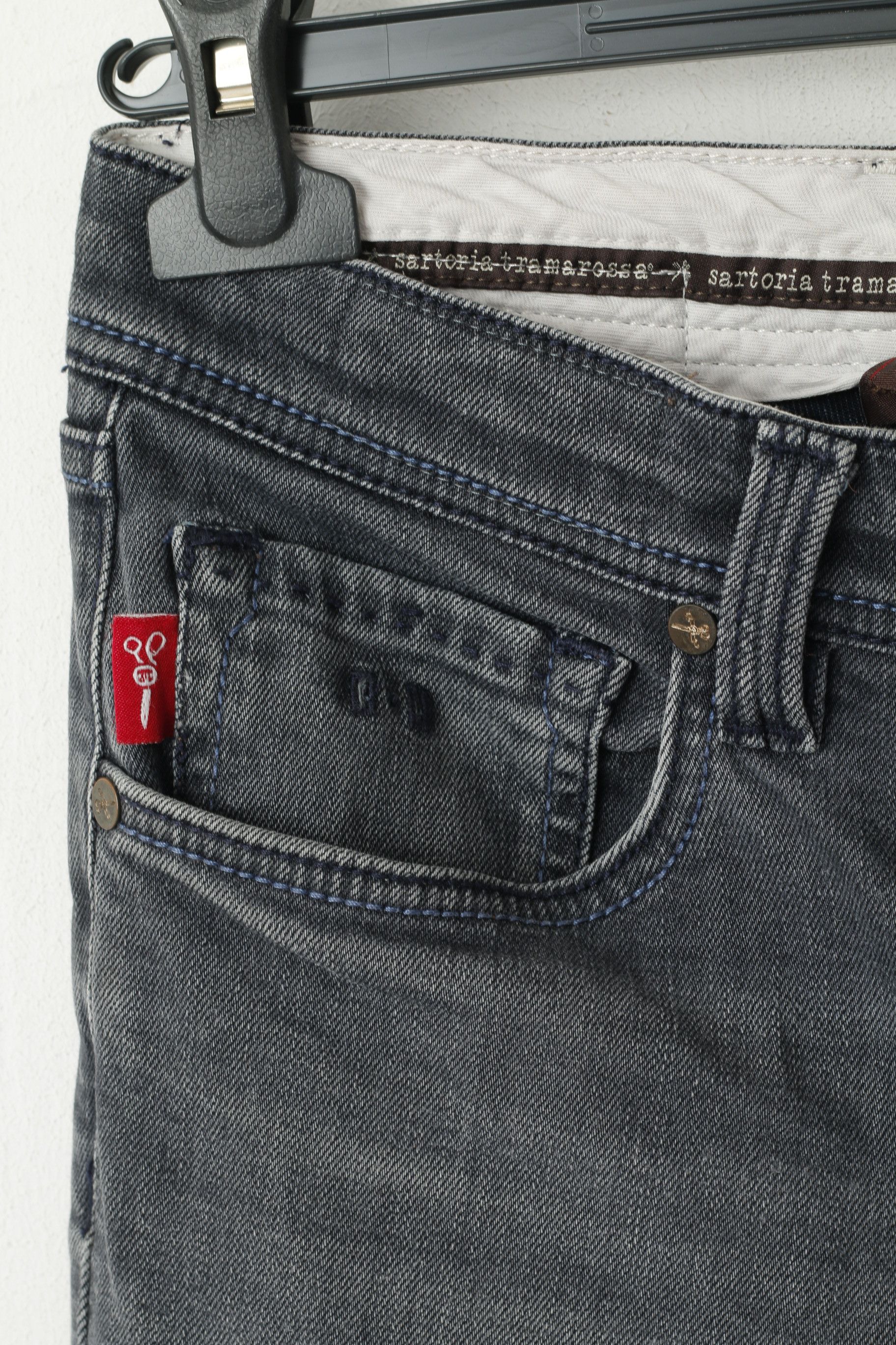 Vintage Santoria Tramarossa Men 30 Trousers Grey Leonardo 6631 Size US 30 / EU 46 - 5 Thumbnail