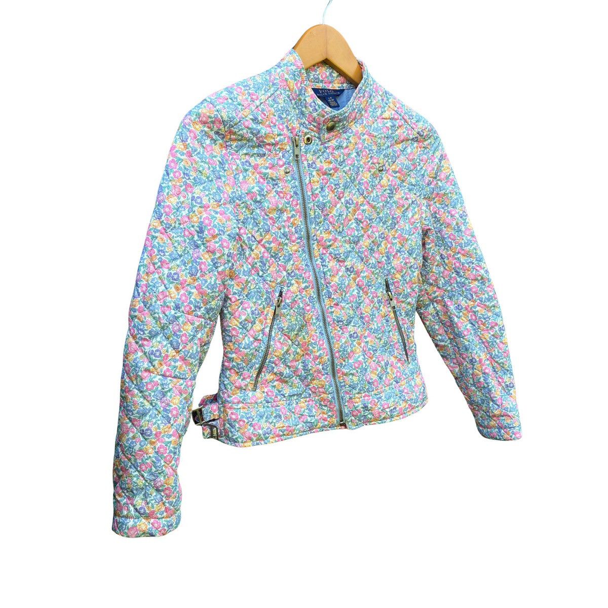 Ralph Lauren Polo Ralph Lauren Kids' Floral Quilted Moto Jacket Size L / US 10 / IT 46 - 5 Thumbnail