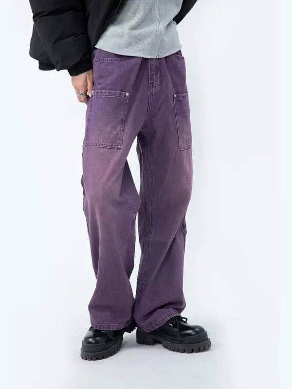 VIBE y2k fade distressed flared baggy jeans Size US 34 / EU 50 - 3 Thumbnail