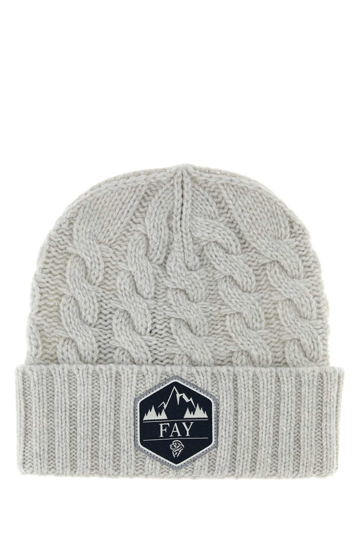 Fay Grey Wool Beanie Hat Size ONE SIZE - 1 Thumbnail