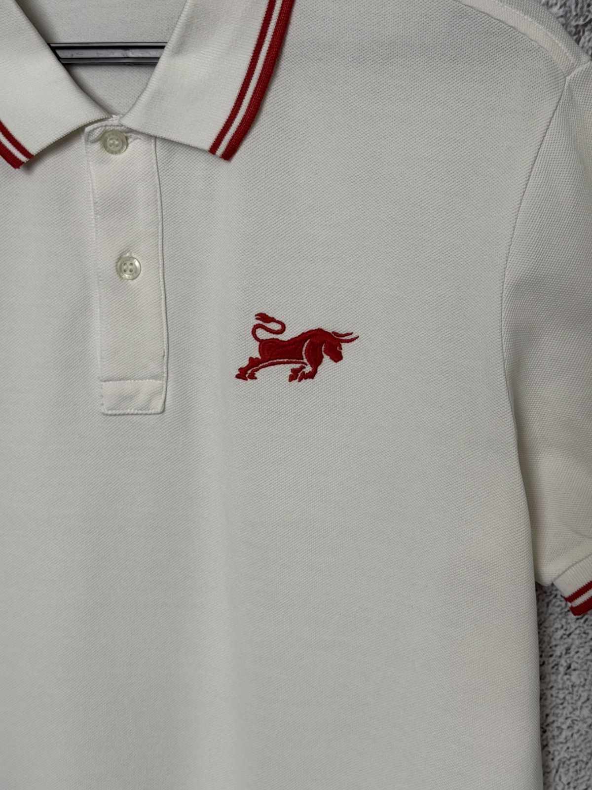 Prada Rare Prada Bull Embroidery Logo White Polo Shirt Size M Size US M / EU 48-50 / 2 - 4 Thumbnail