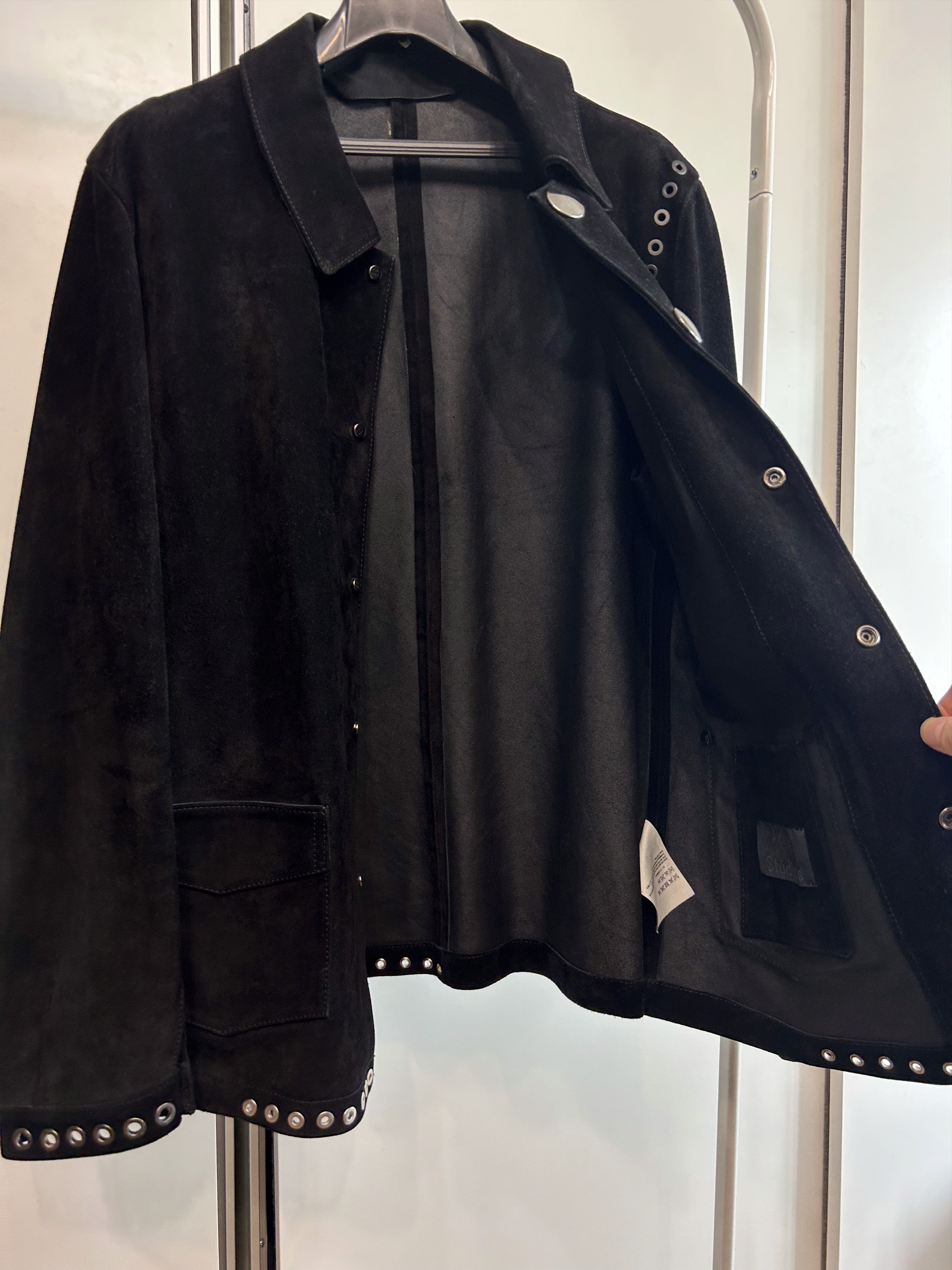 Acne Studios ACNE STUDIOS Eyelet Suede Jacket Size US L / EU 52-54 / 3 - 9 Thumbnail