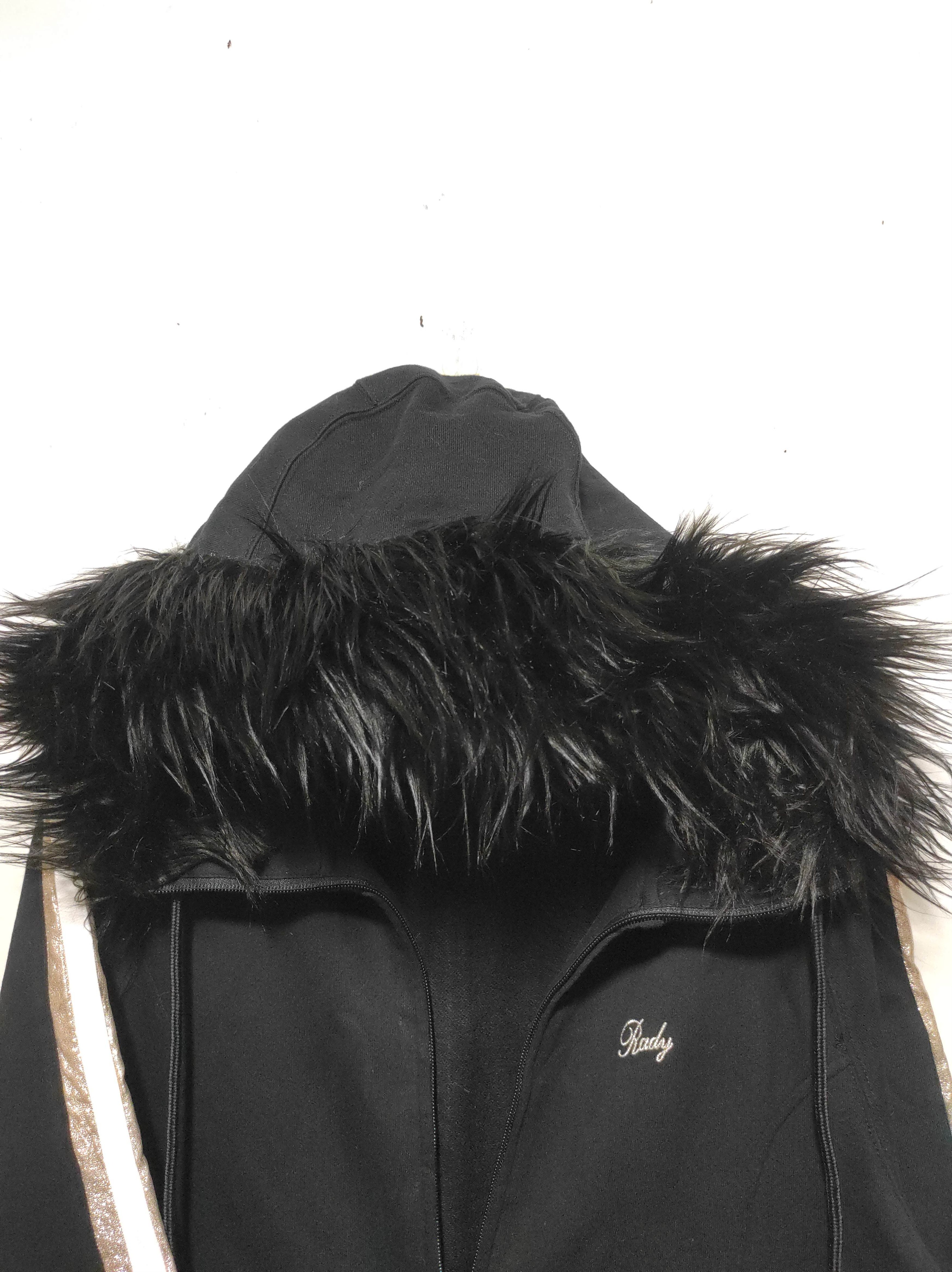 If Six Was Nine Rady black Double Zipper Fur Hoodie i6w9 Lgb Style Size US S / EU 44-46 / 1 - 3 Thumbnail